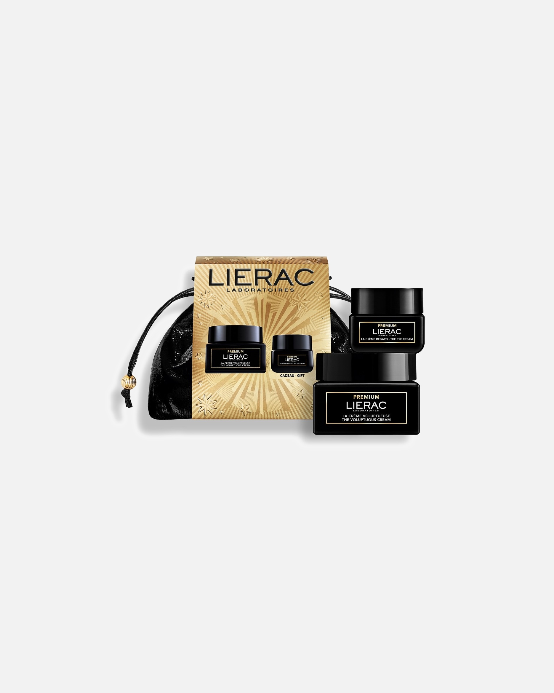 Set cura del viso di Unisex Lierac Coffret Premium di Natale Crema Voluttuosa + Crema Occhi 1 pezzo