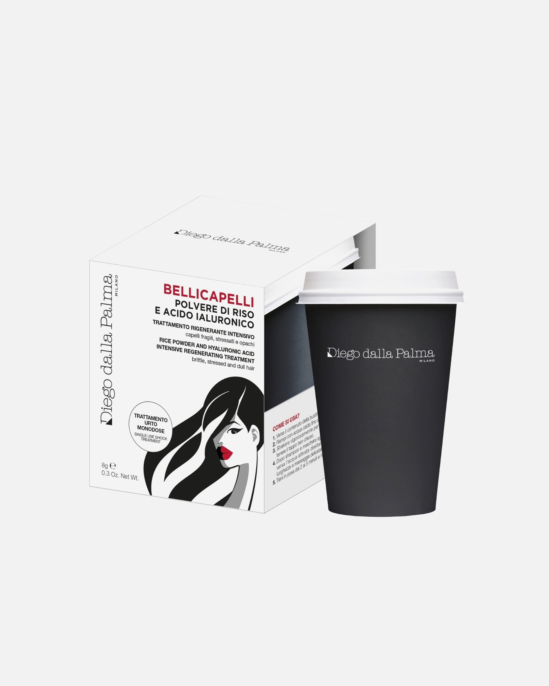 Trattamento capelli di Unisex Diego dalla Palma BELLICAPELLI - POLVERE DI RISO E ACIDO IALURONICO 30 ml