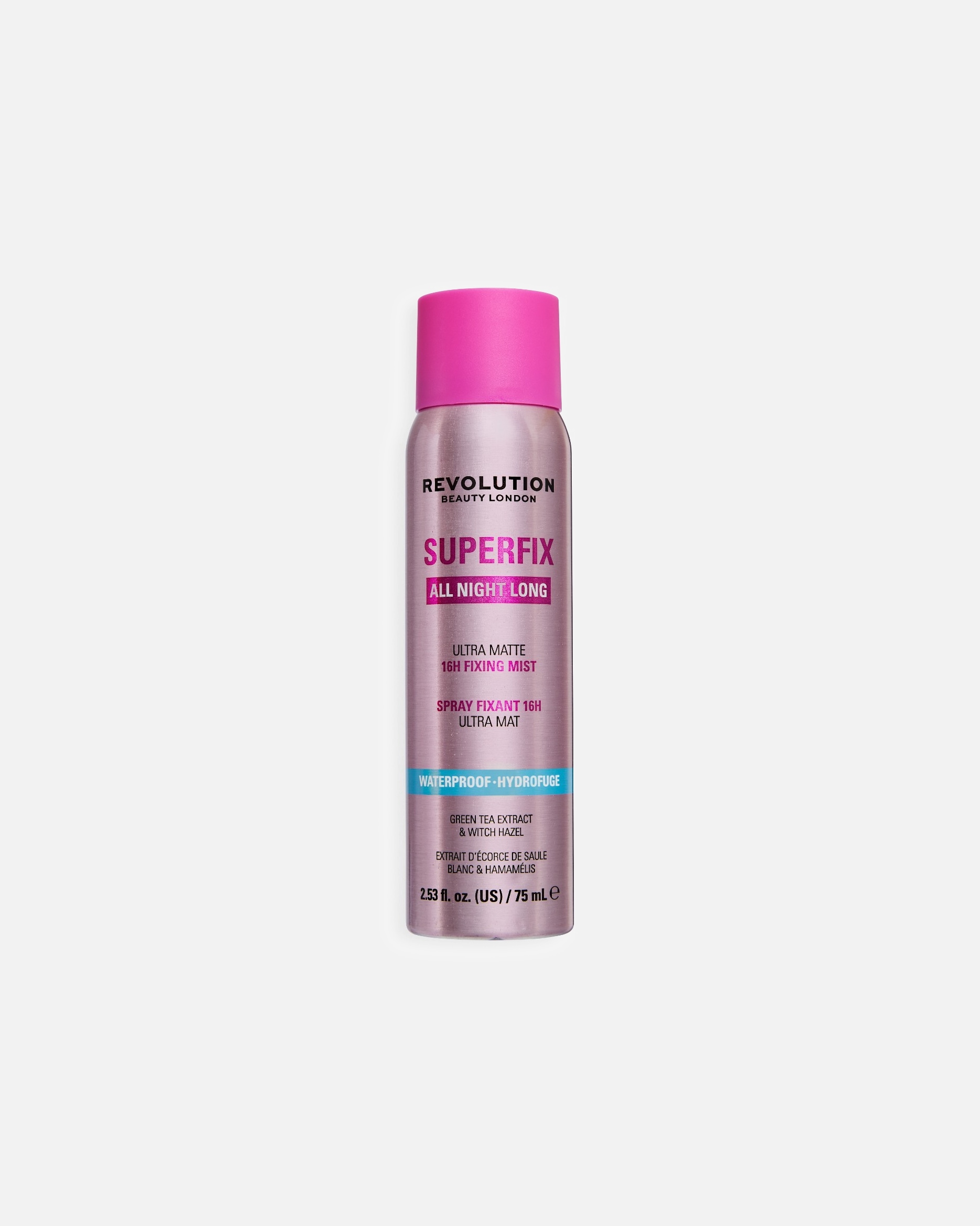 Spray Fissante di Unisex Revolution Superfix All Night Long Waterproof Fixing Mist 75 ml