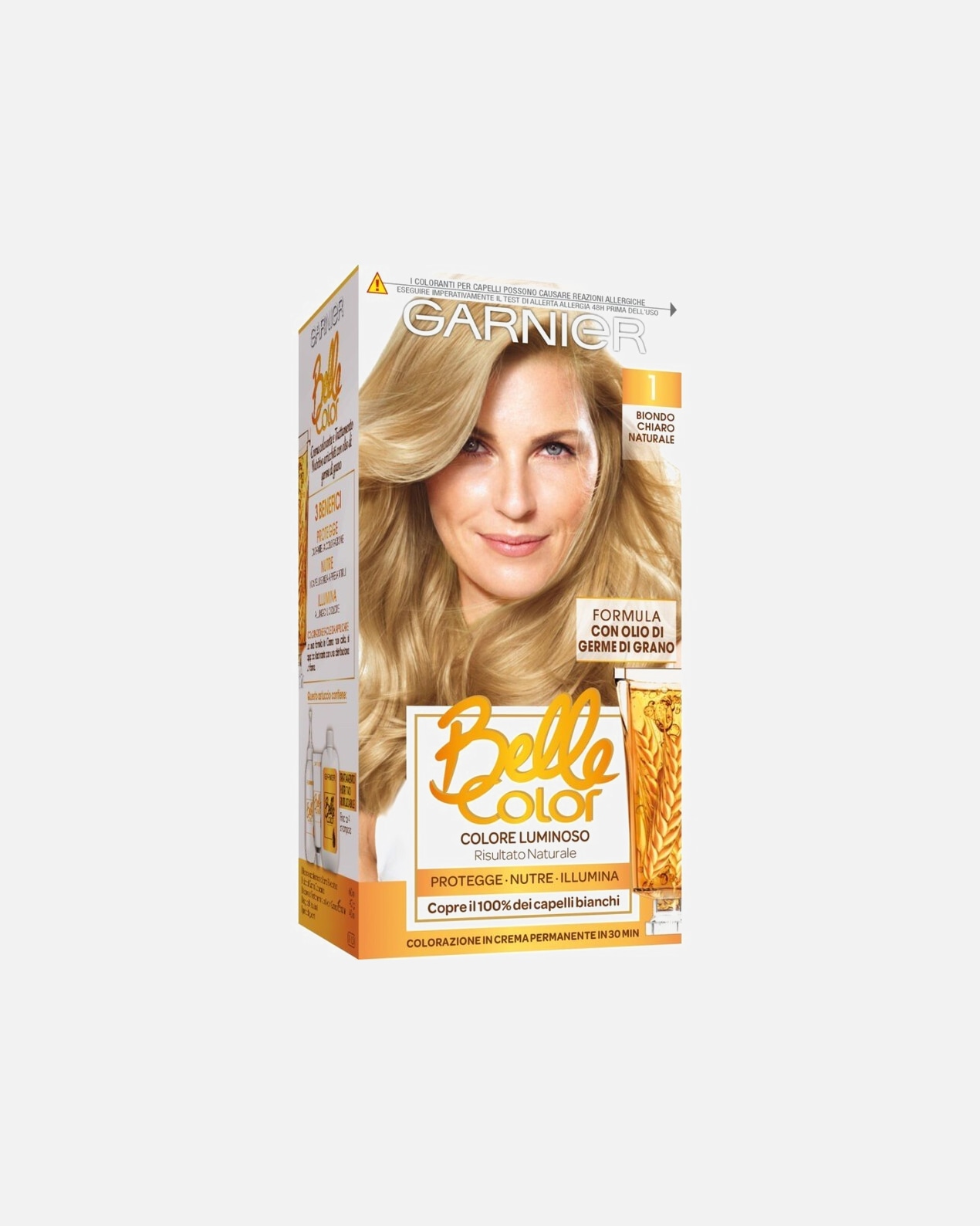 Colorazione capelli di Unisex GARNIER Belle Color, Colore Luminoso e Riflessi Naturali Biondo Chiaro Naturale