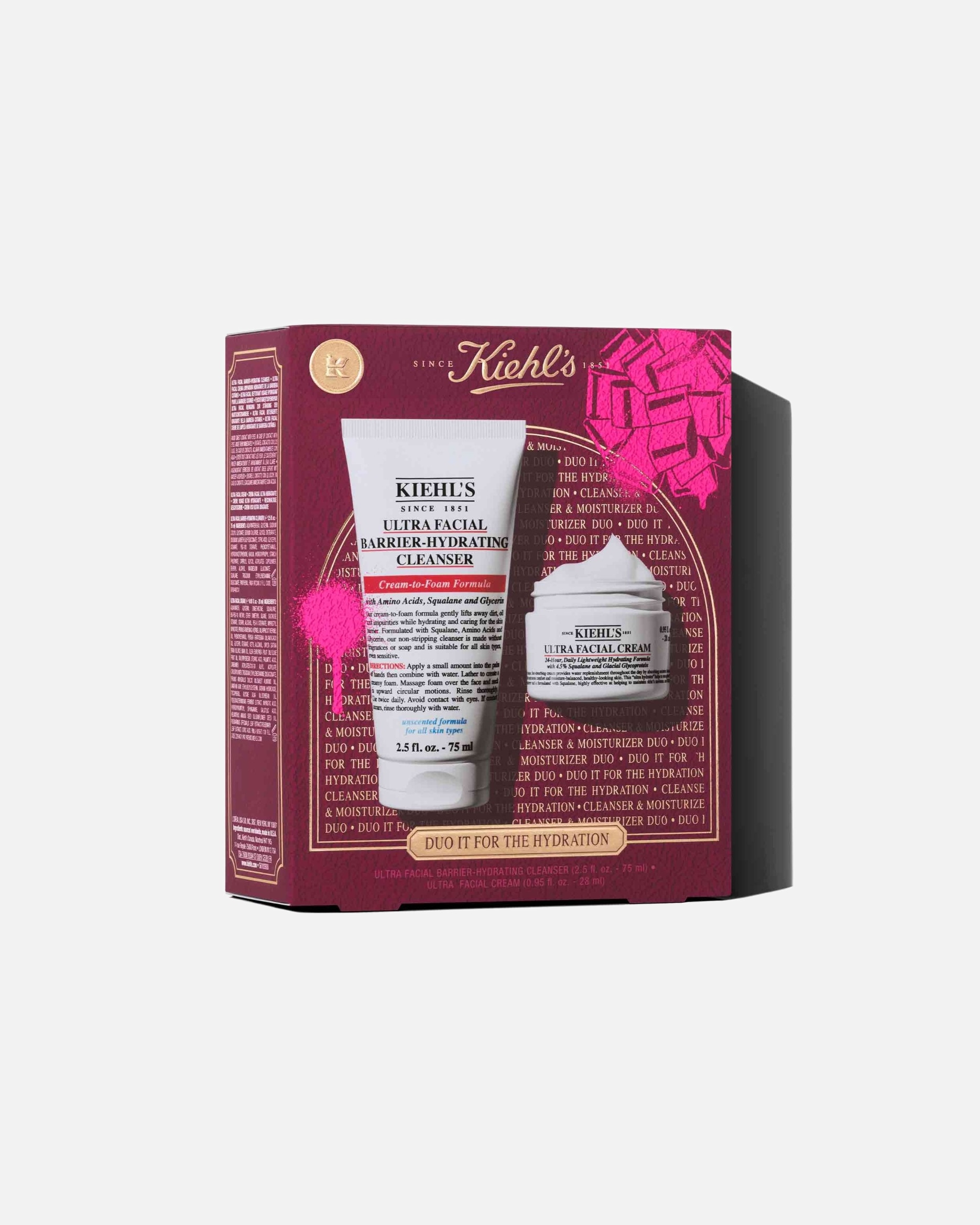 Set cura del viso di Unisex Kiehl's Ultra Facial DUO IT FOR THE HYDRATION 1 pezzo