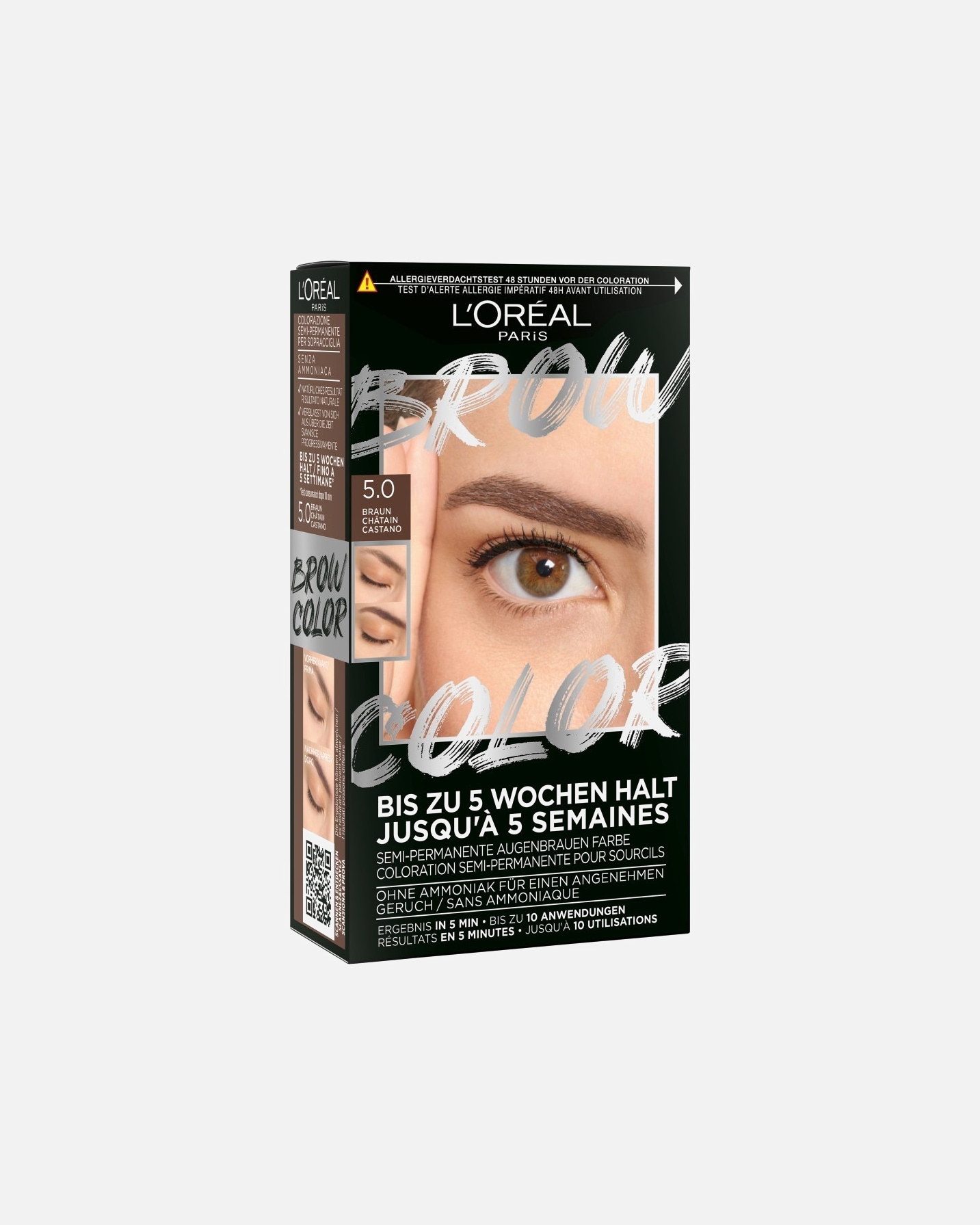 Tinta Sopracciglia di Unisex L'Oréal Paris Brow Color Kit tinta sopracciglia semipermanente 5 - BRAUN