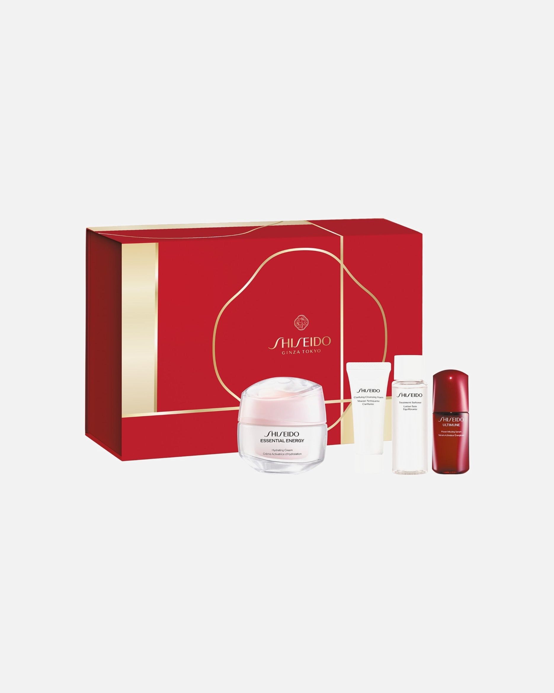 Set cura del viso di Unisex SHISEIDO ESSENTIAL ENERGY Cofanetto Essential Energy Holiday Kit 1 pezzo