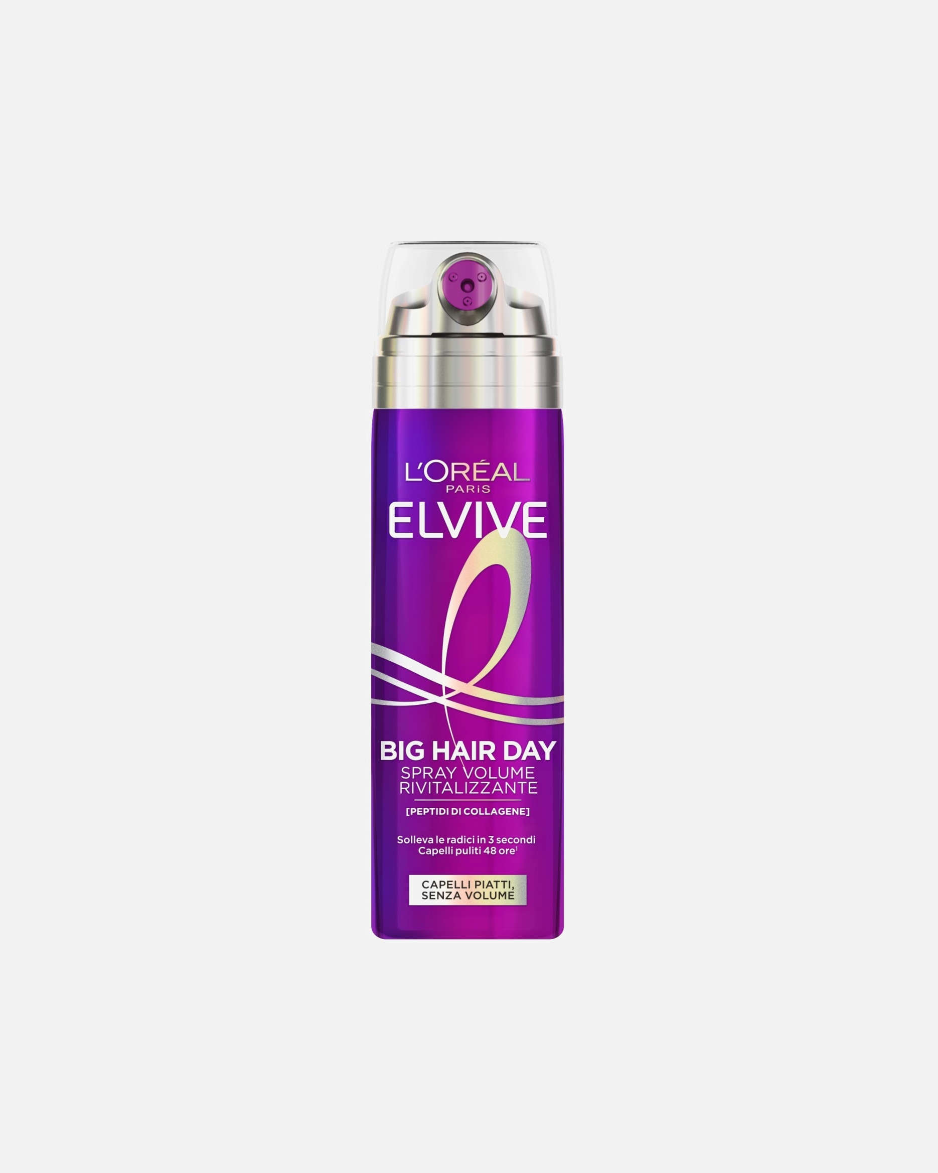 Spray Capelli di Unisex L'Oréal Paris Elvive Spray Volume Rivitalizzante, Volume Duraturo Fino a 72H, Con Peptidi di Collagene e Fibre Volumizzanti, Collagen Lifter 200 ml