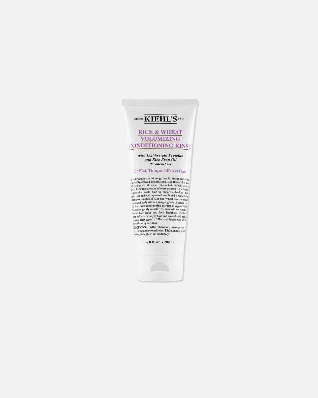 Balsamo capelli di Unisex Kiehl's Kiehl's Trattamento & Styling Rice & Wheat Volumizing Conditioning Rince Balsamo Capelli 200 ml 200 ml