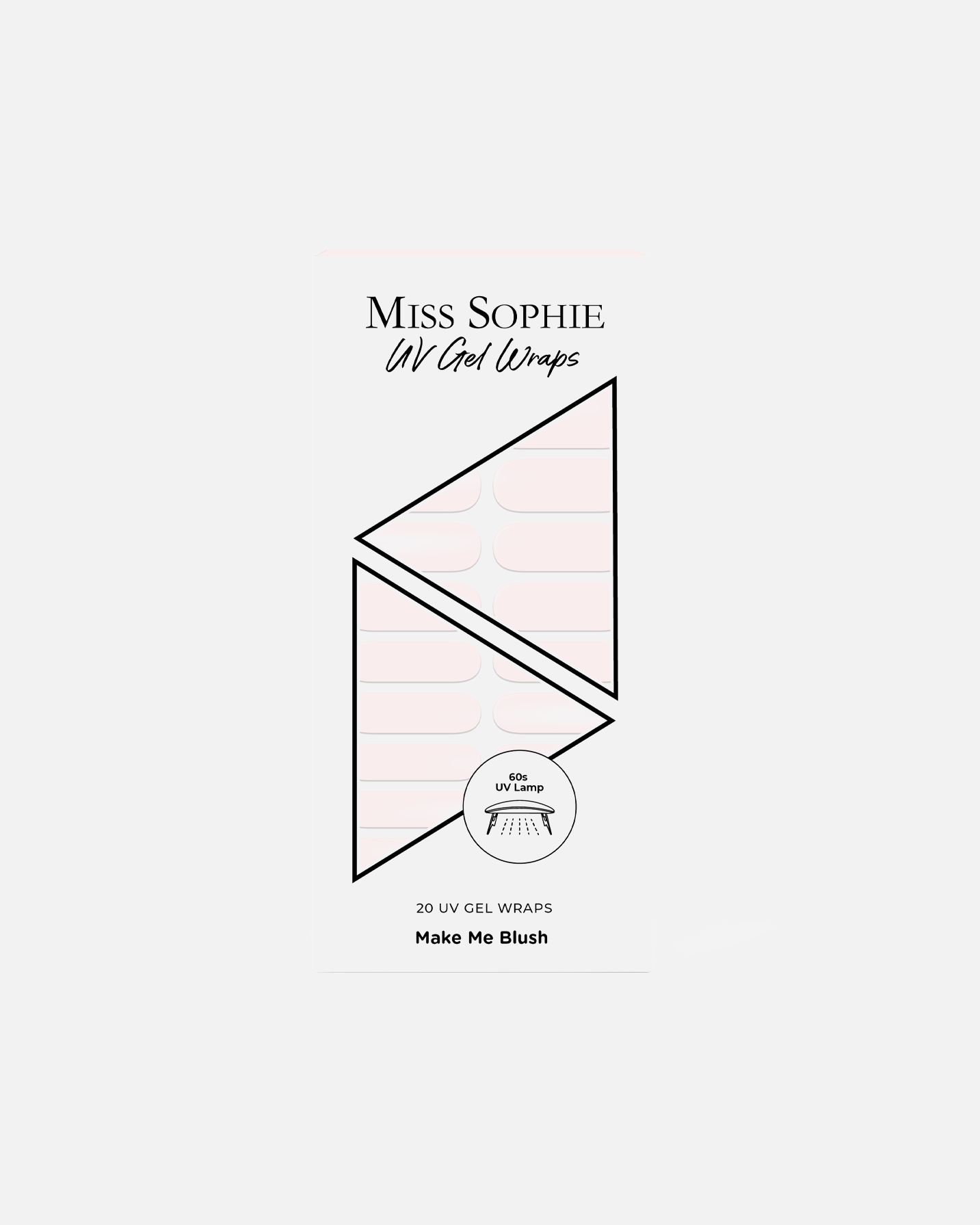 Adesivi per unghie di Unisex Miss Sophie 20 UV Gel Wraps Make Me Blush