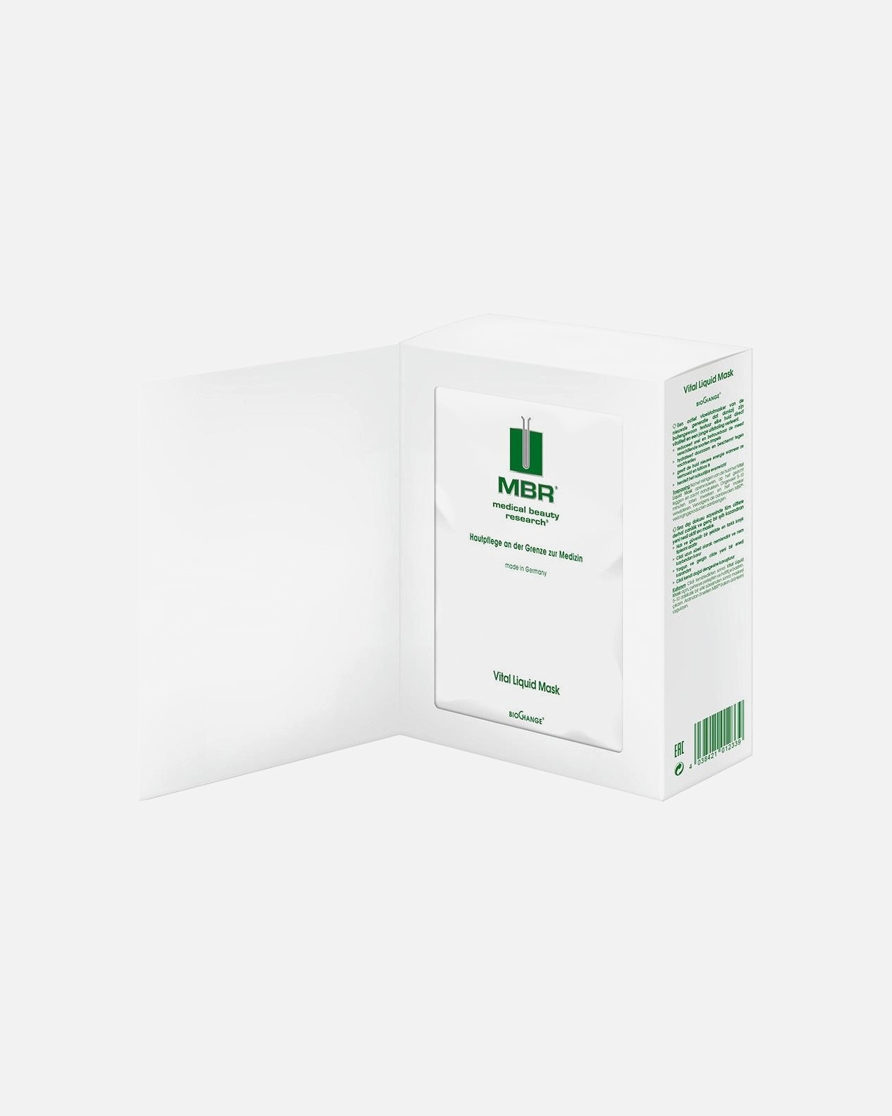 Maschera Idratante di Unisex MBR Medical Beauty Research BioChange - Skin Care Maschera liquida vitalePU 8 x 20ml Maschera in pile in bustina 160 Millilitro