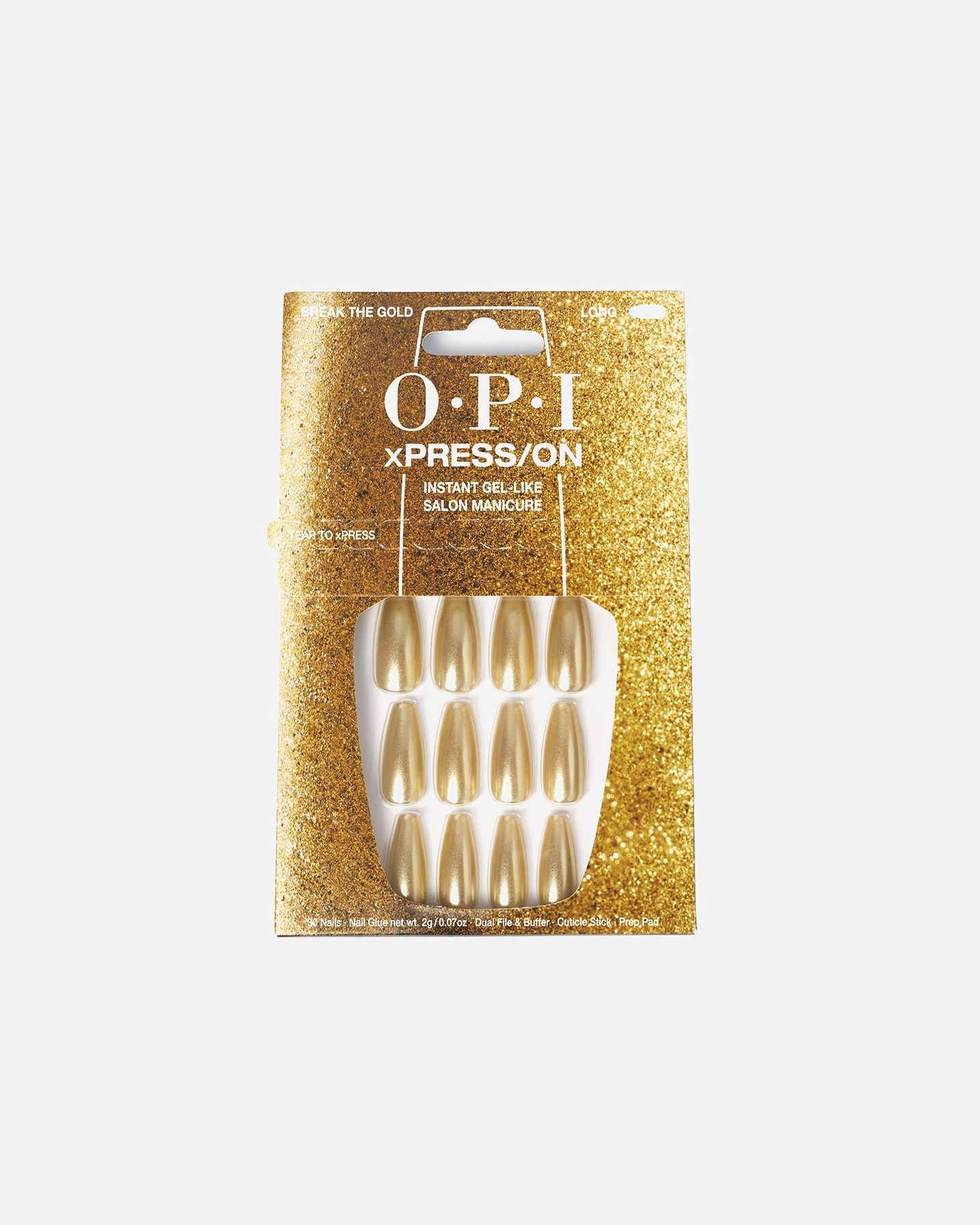 Unghie finte di Unisex OPI xPRESS/ON Press-On Nägel Break the Gold