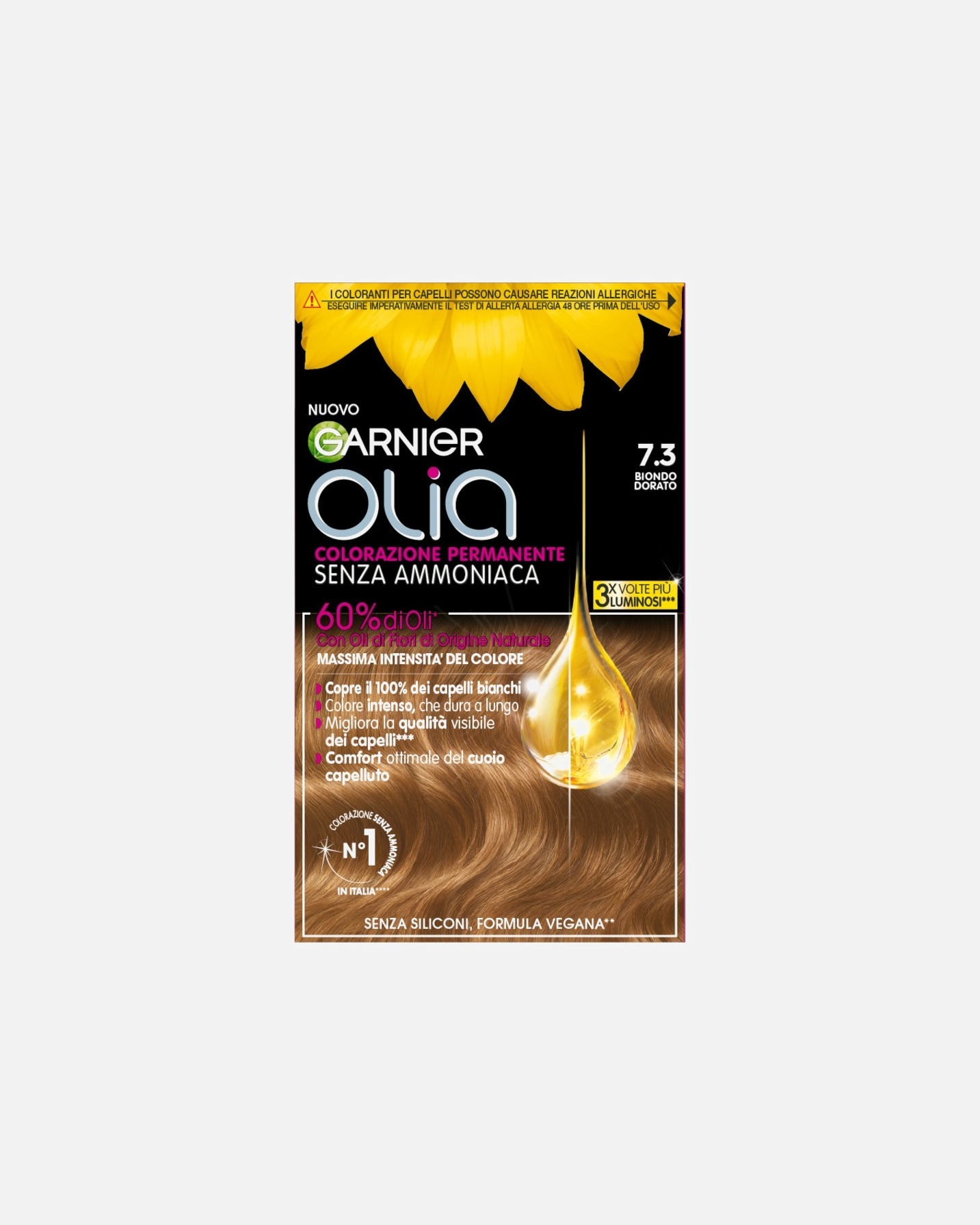 Tinta Capelli di Unisex GARNIER Tinta Capelli Olia Biondo Dorato (7.3)