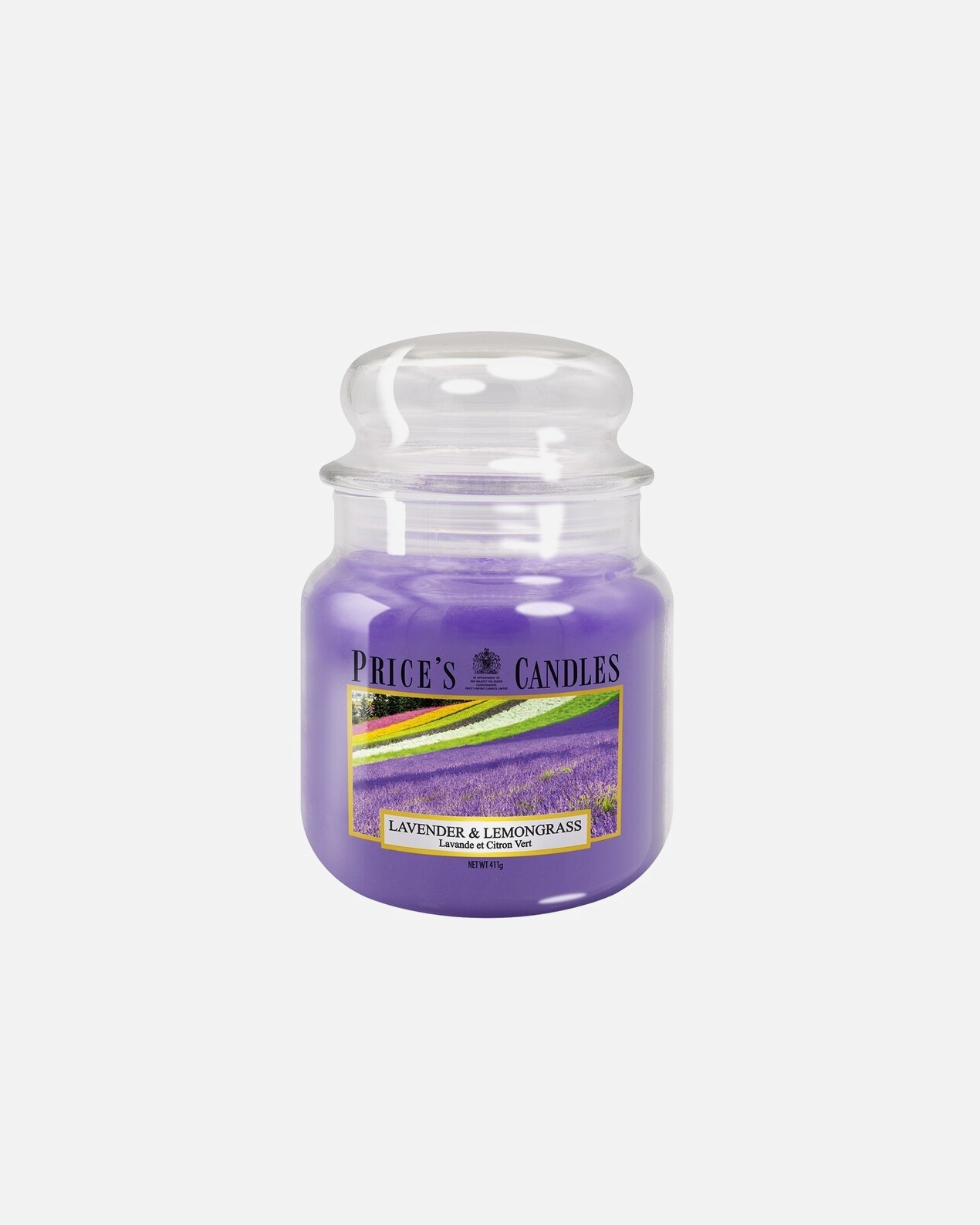Candela di Unisex PRICE'S CANDLES Lavender & Lemongrass scented candle in medium jar 1 pz