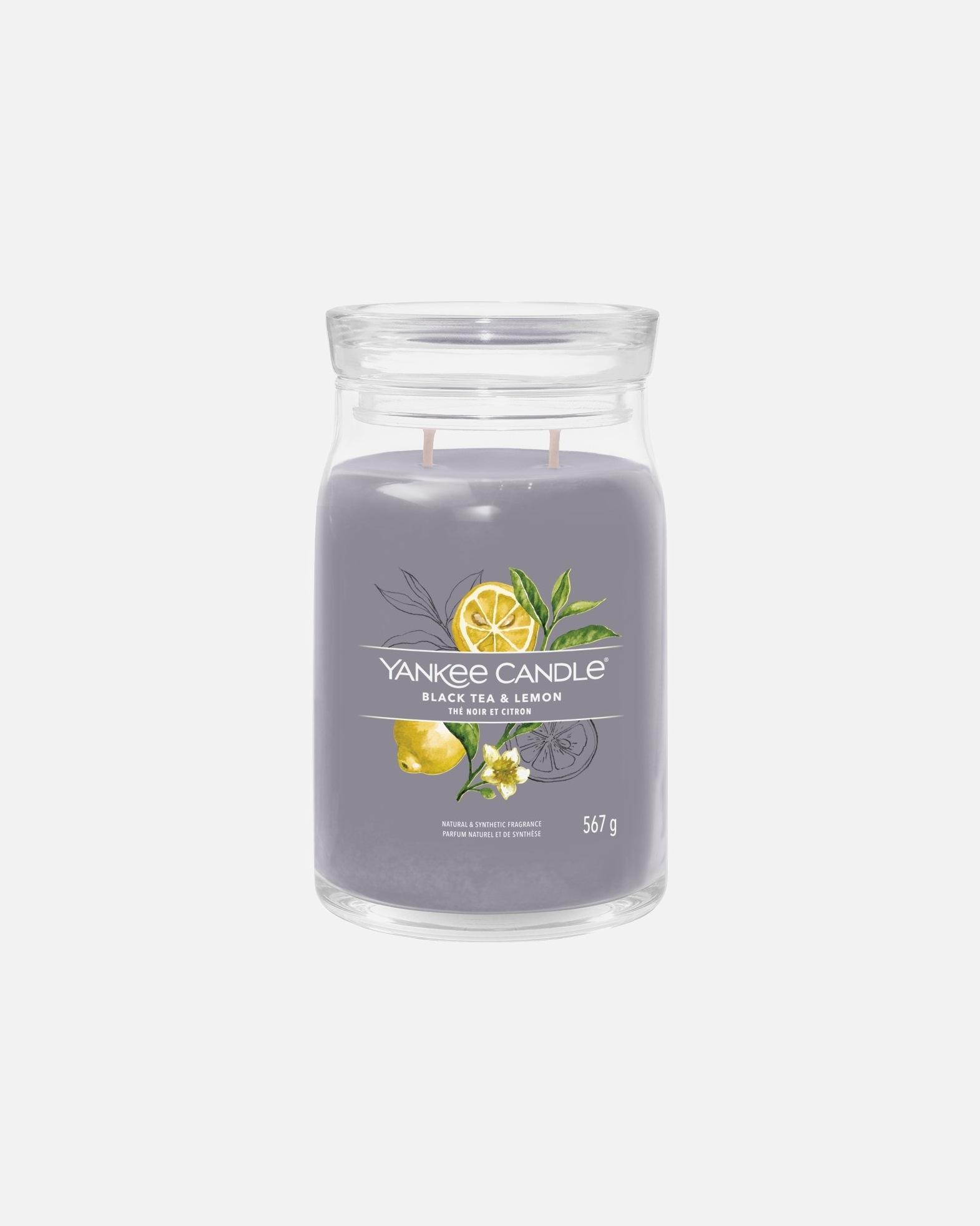 Candela di Unisex Yankee Candle Candela Tumbler Grande Signature Black Tea & Lemon 567 g - Signature