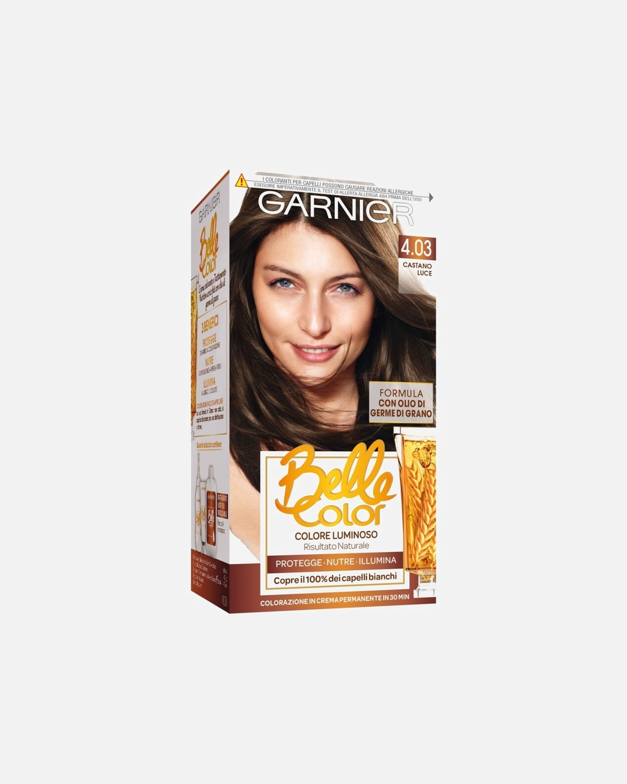 Colorazione capelli di Unisex GARNIER Belle Color, Colore Luminoso e Riflessi Naturali Castano Mediterraneo