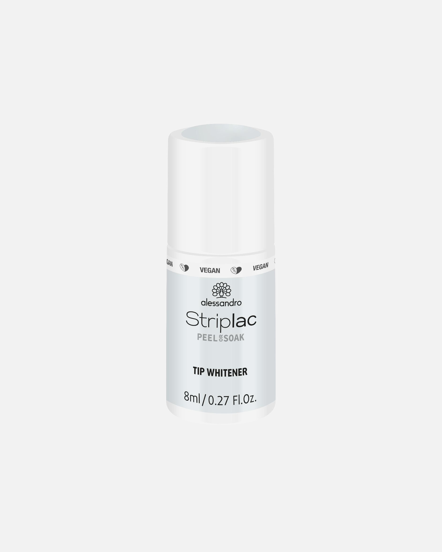 Smalto Gel UV di Unisex Alessandro Striplac Peel Or Soak - Vegan 484 - TIP WHITENER