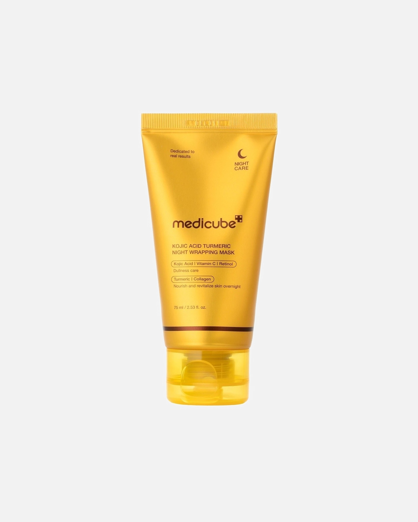 Maschera Illuminante di Unisex medicube PDRN Pink Kojic Acid Turmeric Night Wrapping Mask 75 ml