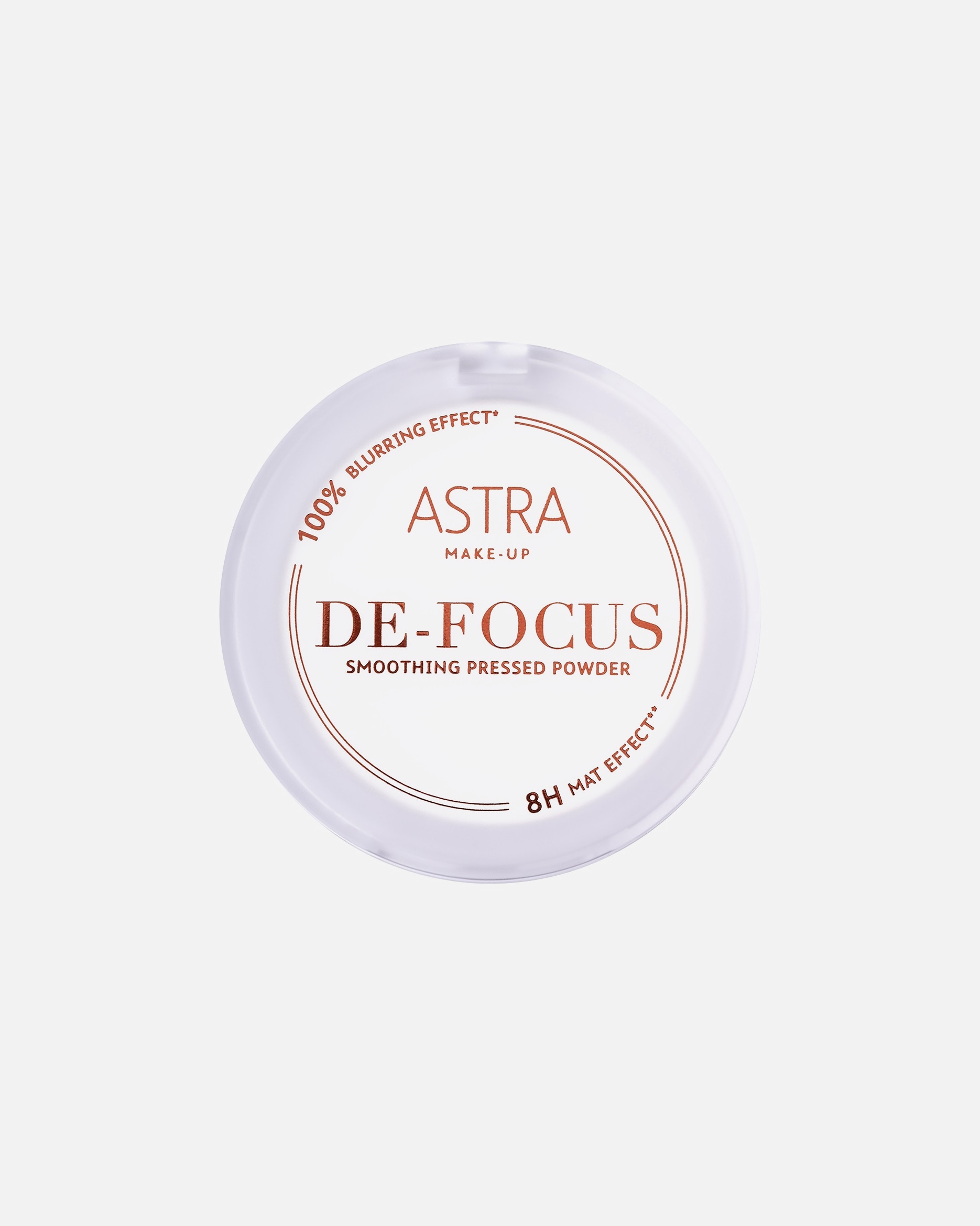 Cipria di Unisex ASTRA MAKE-UP DE-FOCUS Smoothing Pressed Powder 0001 - TRANSLUCENT BLUR
