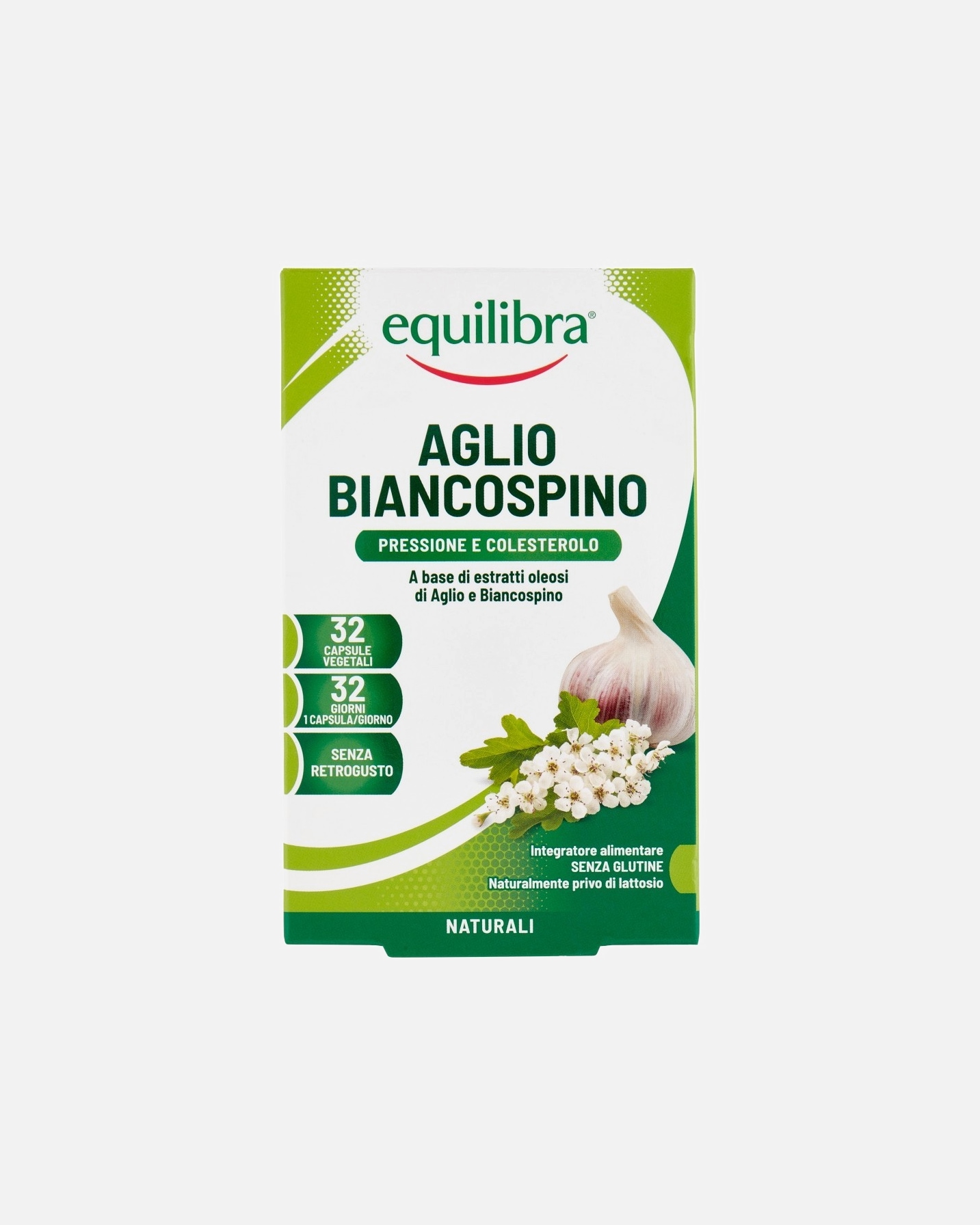 Integratori alimentari di Unisex equilibra Equilibra Aglio e Biancospino, 32 perle 38.6 g