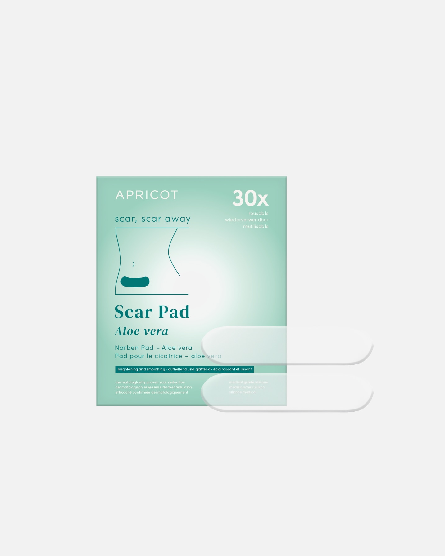 Trattamento corpo di recupero 50 min di Unisex Apricot APRICOT Cerotti Riutilizzabili per Cicatrici con Aloe Vera 2 g