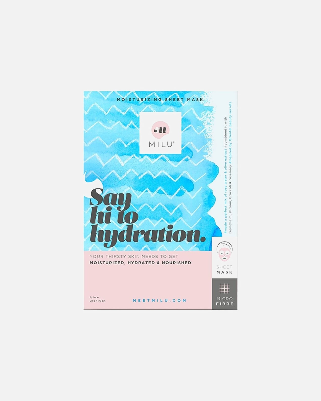 Maschera Idratante di Unisex MILU Say Hi to Hydration 1 pz