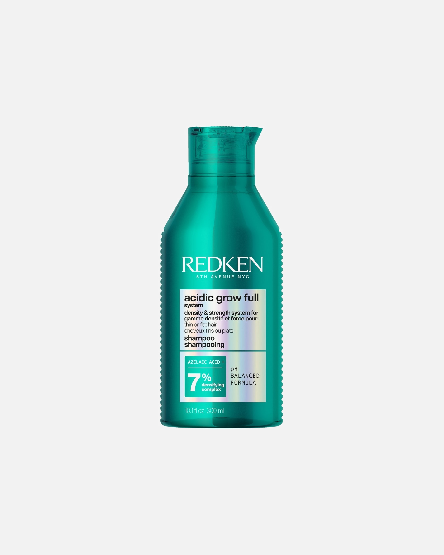 Shampoo capelli di Unisex Redken Acidic Grow Full System Shampoo Densificante per Capelli dall'Aspetto più Pieno e più Spesso, con Acido Azelaico 300 ml
