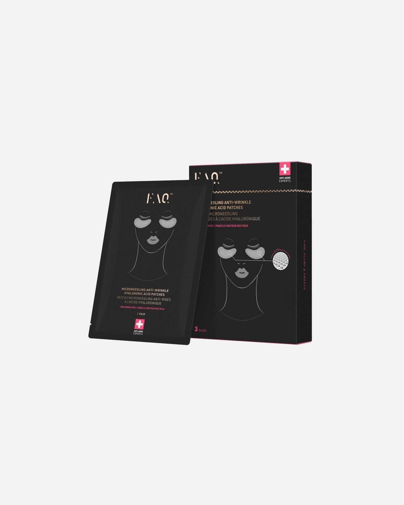 Patch occhi di Unisex FAQ Swiss Microneedling Anti-Wrinkle Hyaluronic Acid 1 pezzo