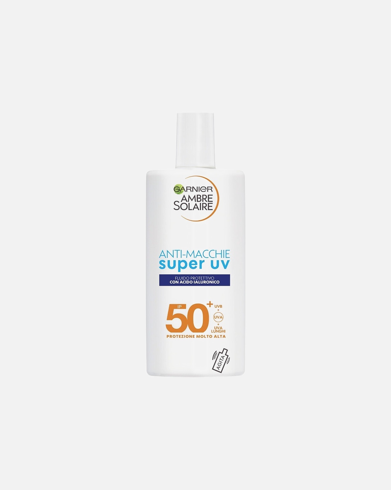 Crema solare di Unisex GARNIER Super UV, Fluido Viso Protettivo ad Azione Anti-Macchie, SPF 50+ 40 ml