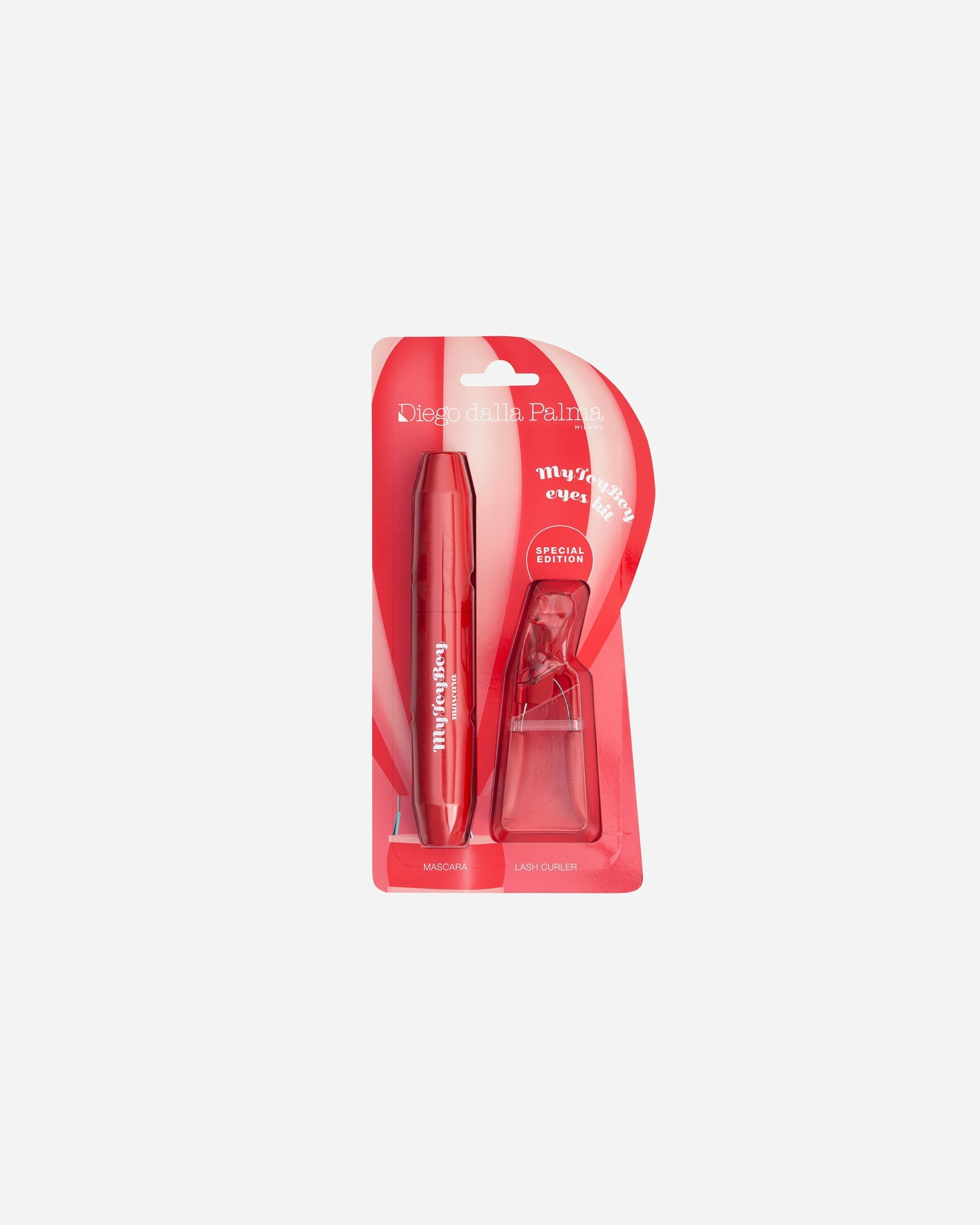 Set trucco occhi di Unisex Diego dalla Palma KIT MYTOYBOY mascara + PIEGACIGLIA ROSSO 1 pezzo