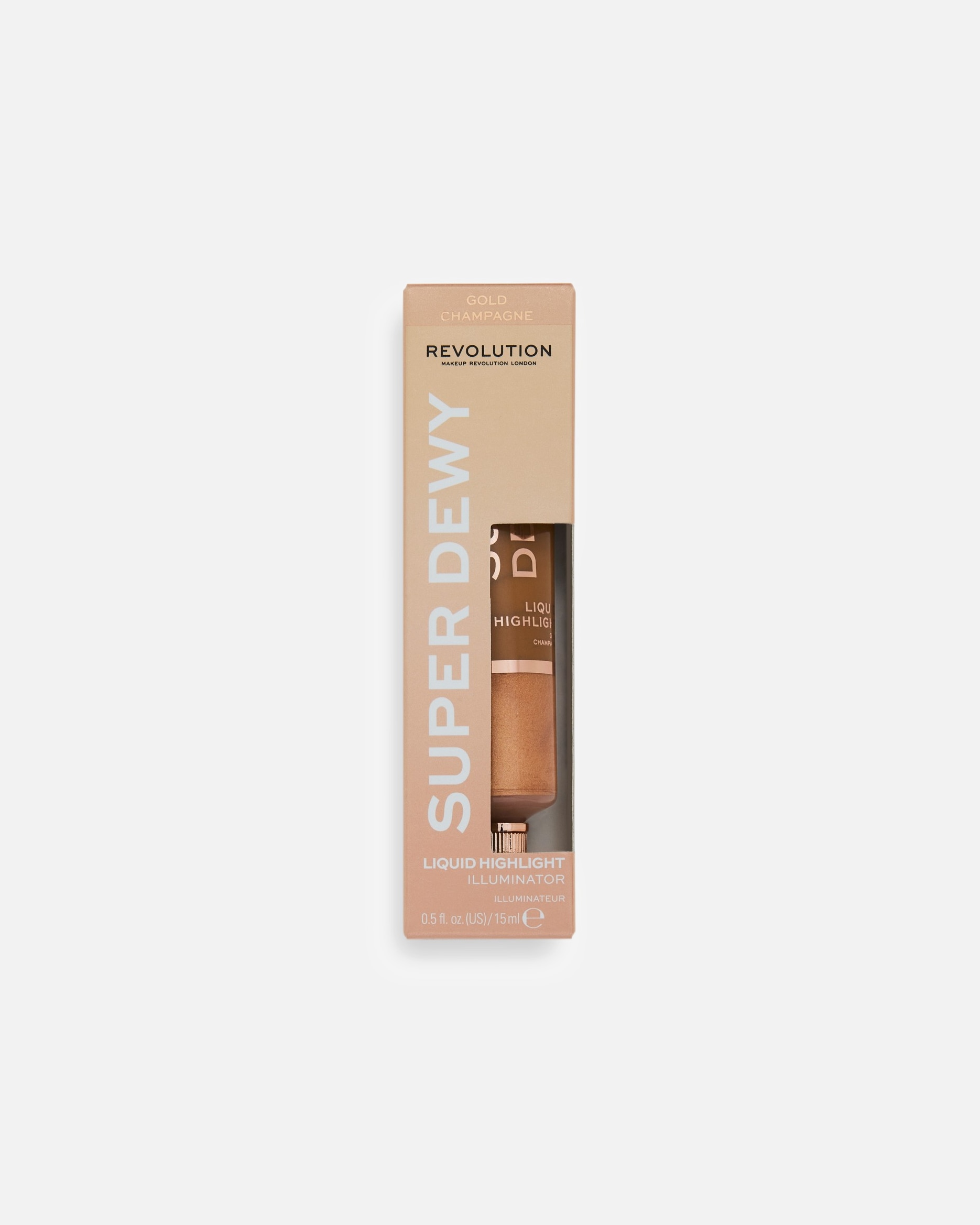 Illuminante di Unisex Revolution Superdewy Liquid Highlighter Gold Champagne