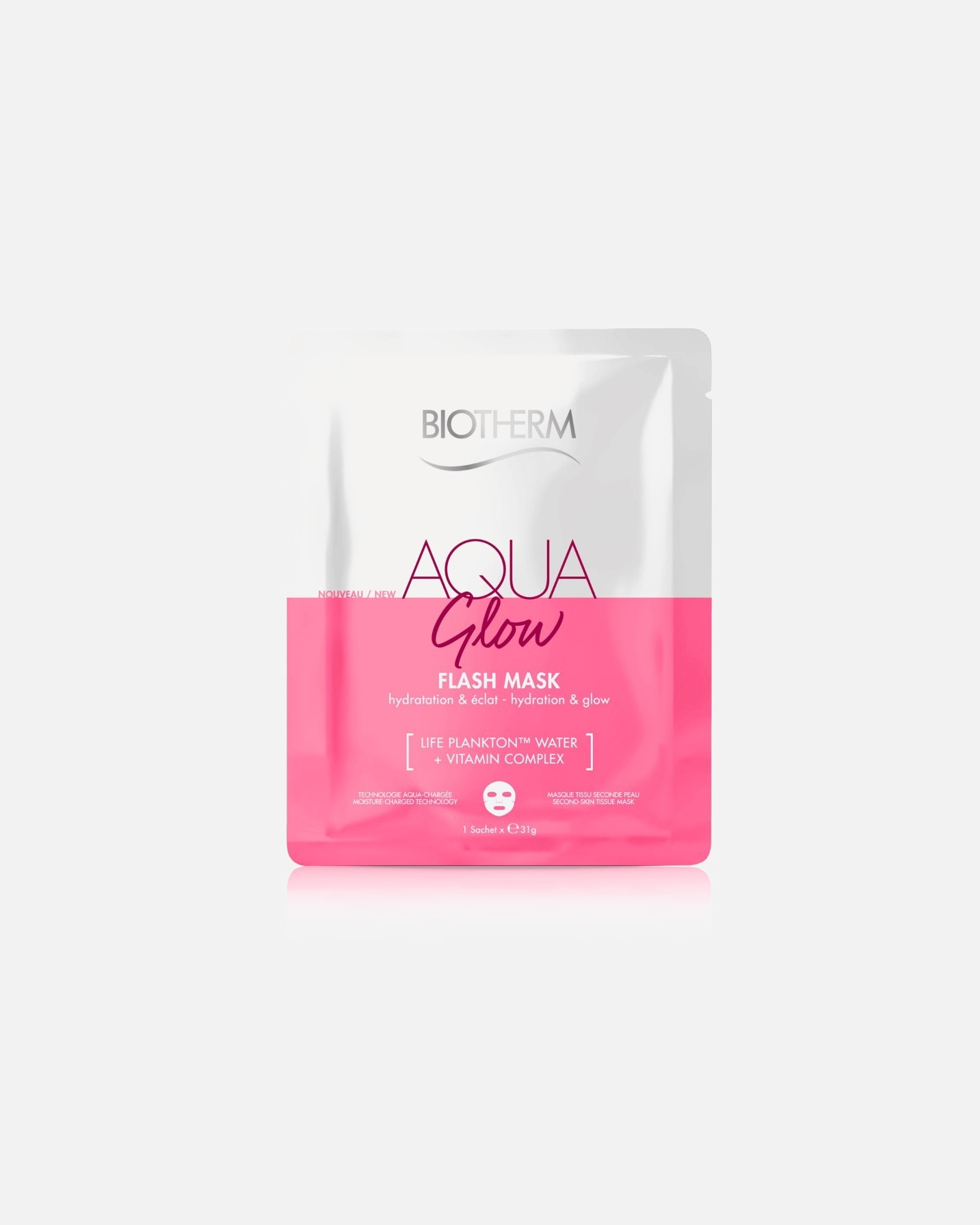 Maschera Idratante di Unisex Biotherm Aquasource Aqua Glow Flash Mask 50 ml