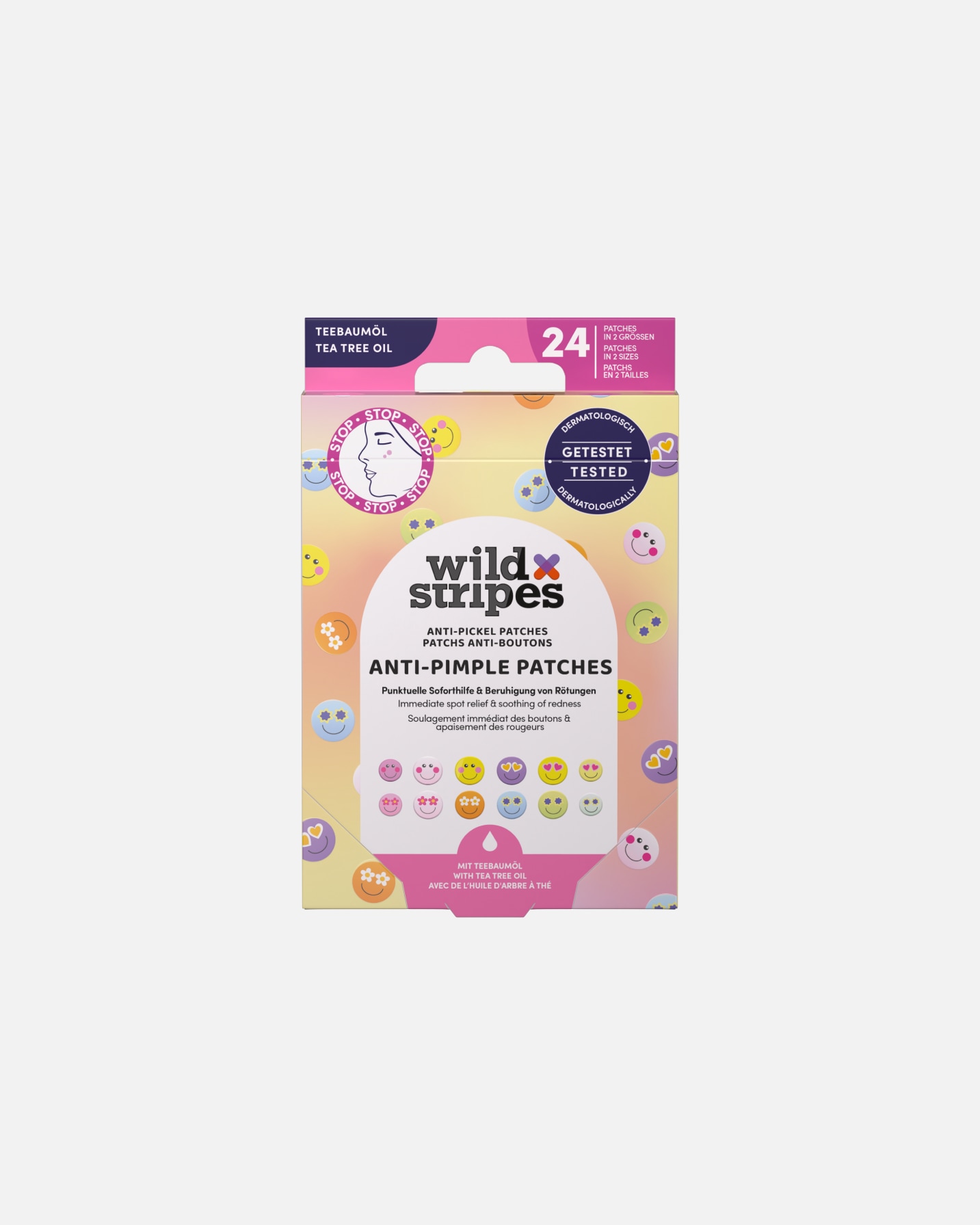 Patch di Unisex Wild Stripes Default Brand Line Anti-Pimple Patches Smile Prevent 1 pezzo