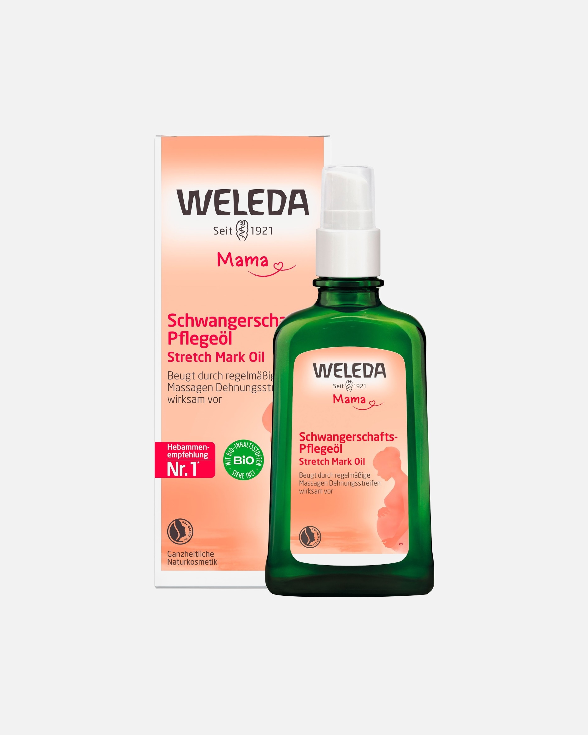 Burro corpo di Femmina Weleda Olio per la cura della gravidanza 100 ml