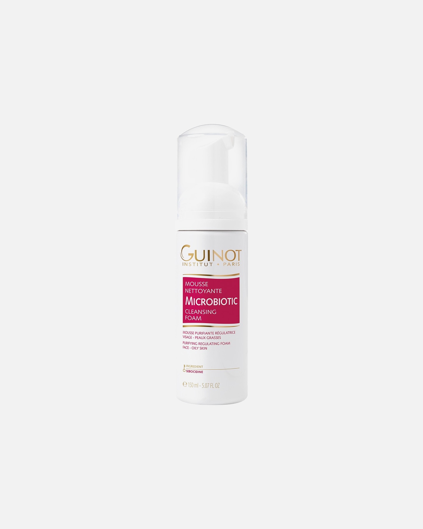 Schiuma struccante viso di Femmina Guinot Microbiotic Mousse 150 ml