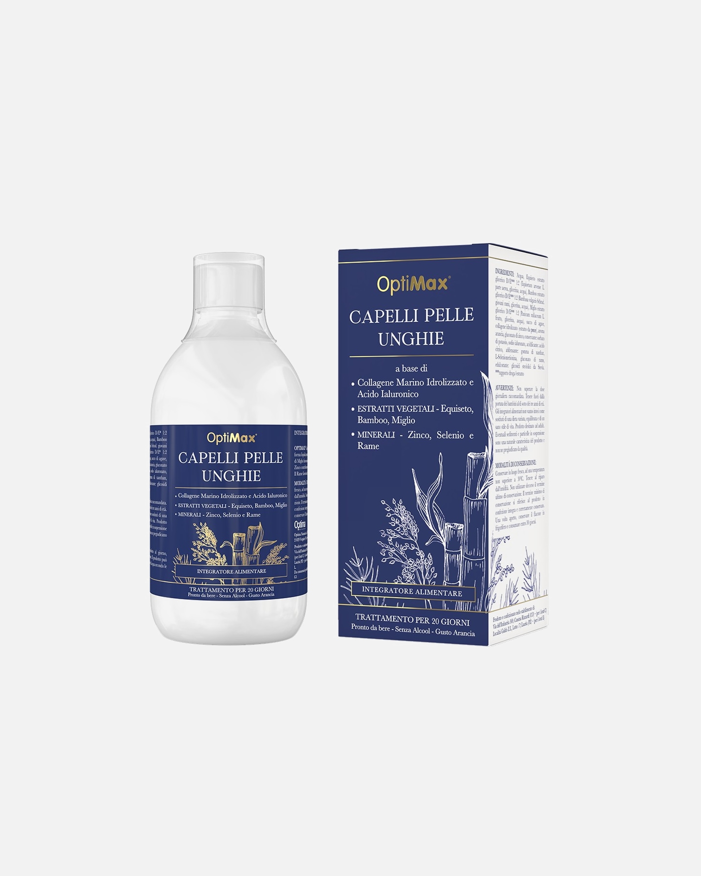 Integratore alimentare di Unisex Optima Naturals Optimax Capelli Pelle Unghie 500 ml