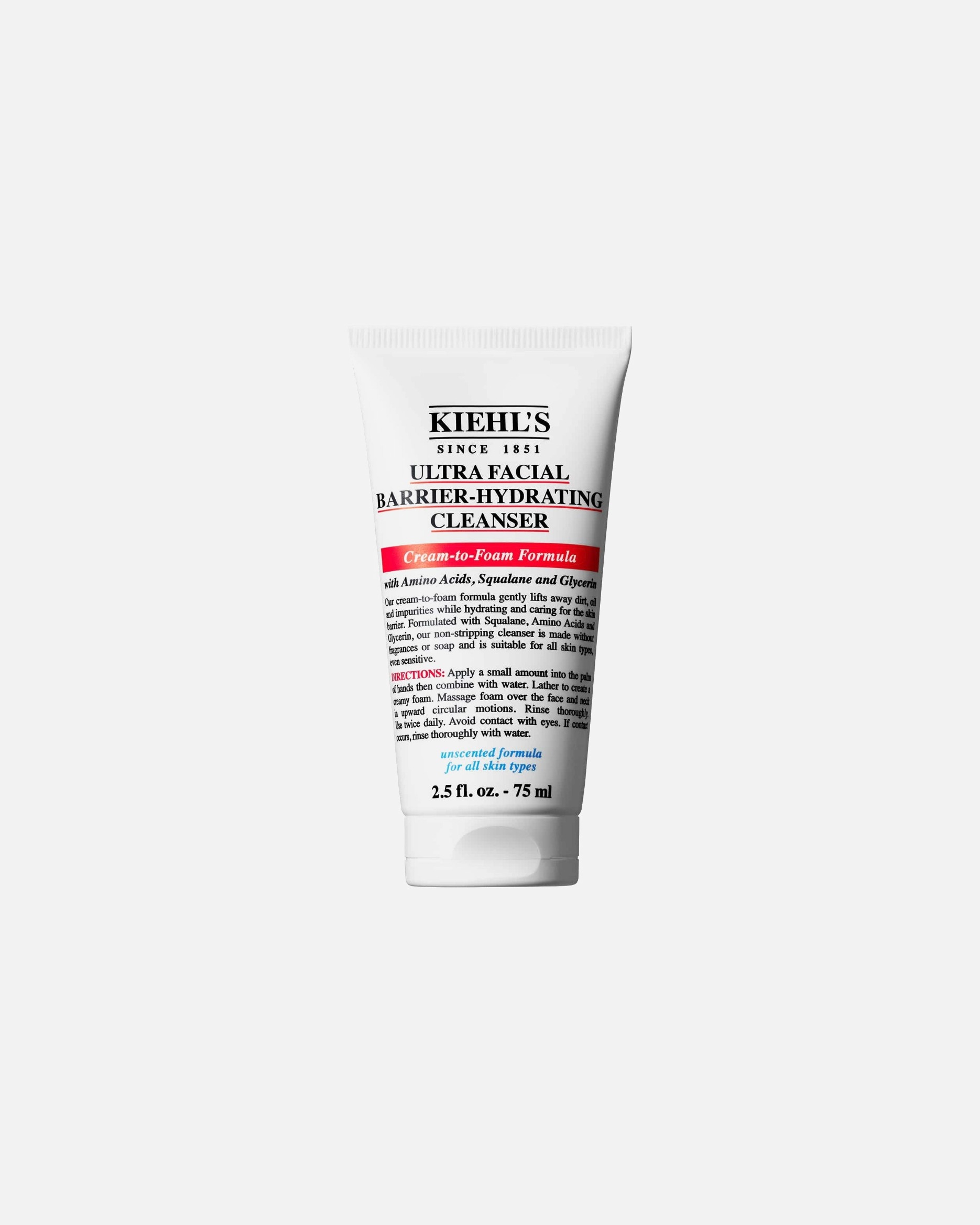 Gel detergente di Unisex Kiehl's Ultra Facial Barrier Cleanser 75 ml