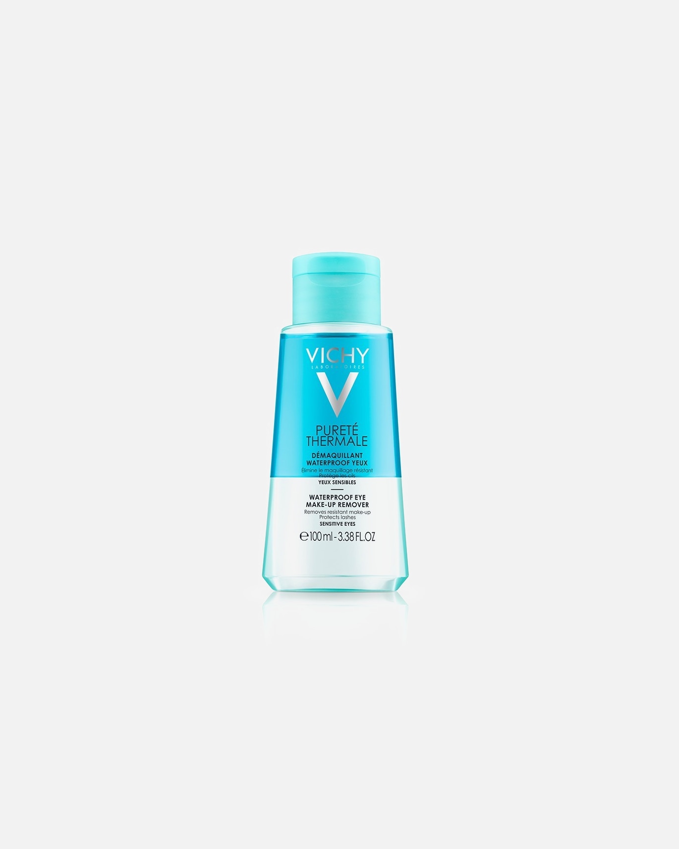 Struccante per gli occhi di Unisex VICHY Pureté Thermale Struccante Occhi Bifase Waterproof per occhi e labbra 100 ml