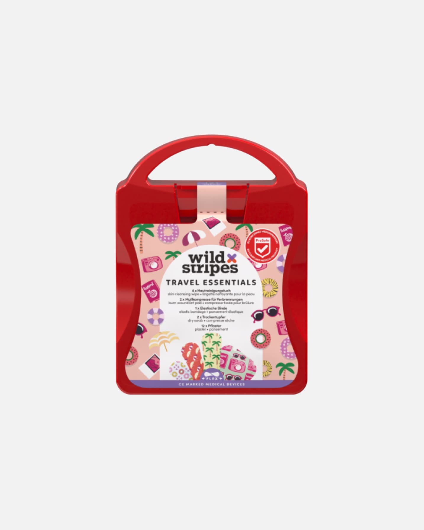 Set cura del viso di Unisex Wild Stripes Default Brand Line First Aid Kit Travel - kit di pronto soccorso travel size 1 pezzo