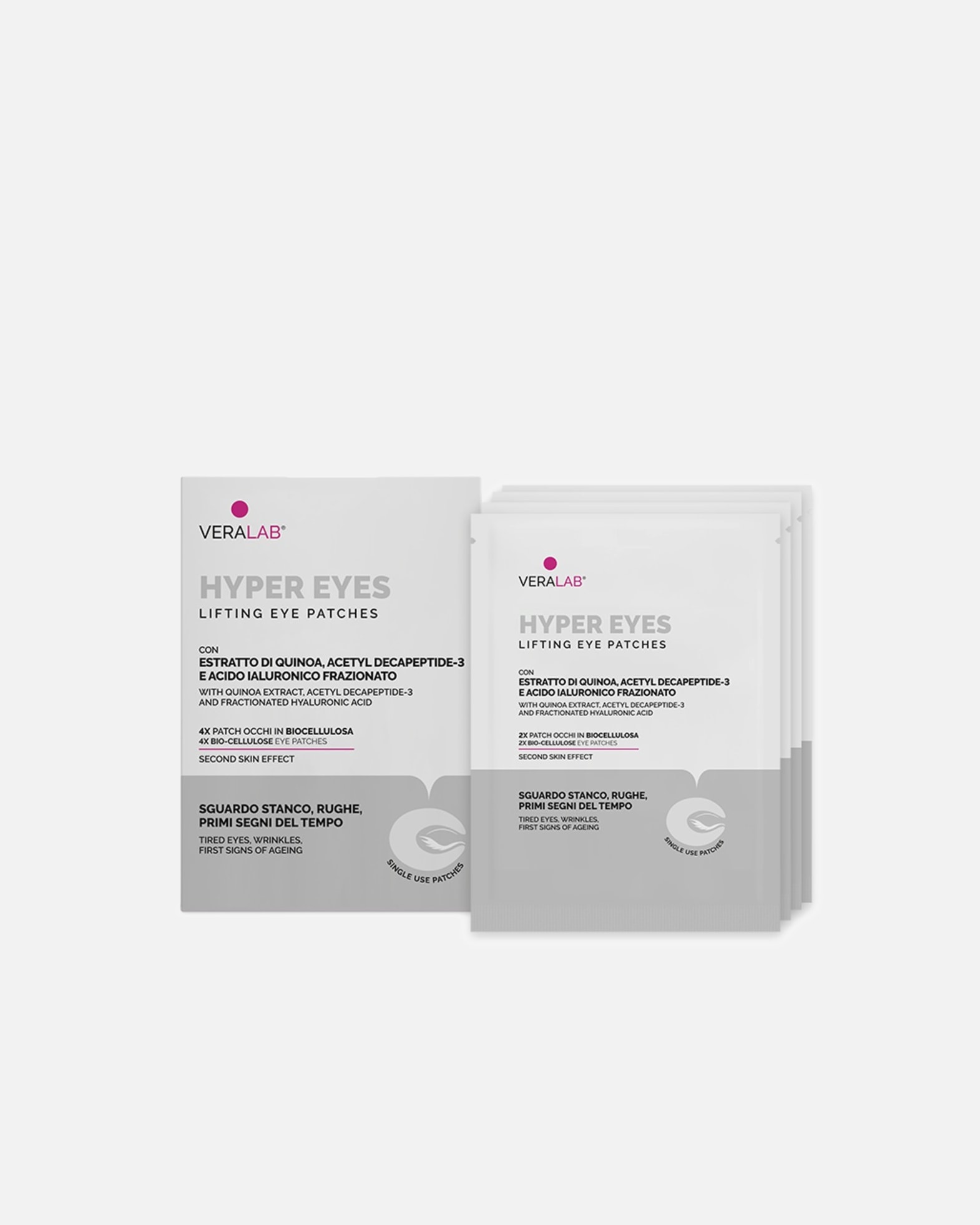 Patch occhi di Unisex VERALAB Default Brand Line HYPER EYES – LIFTING EYE PATCHES KIT x4 20 ml