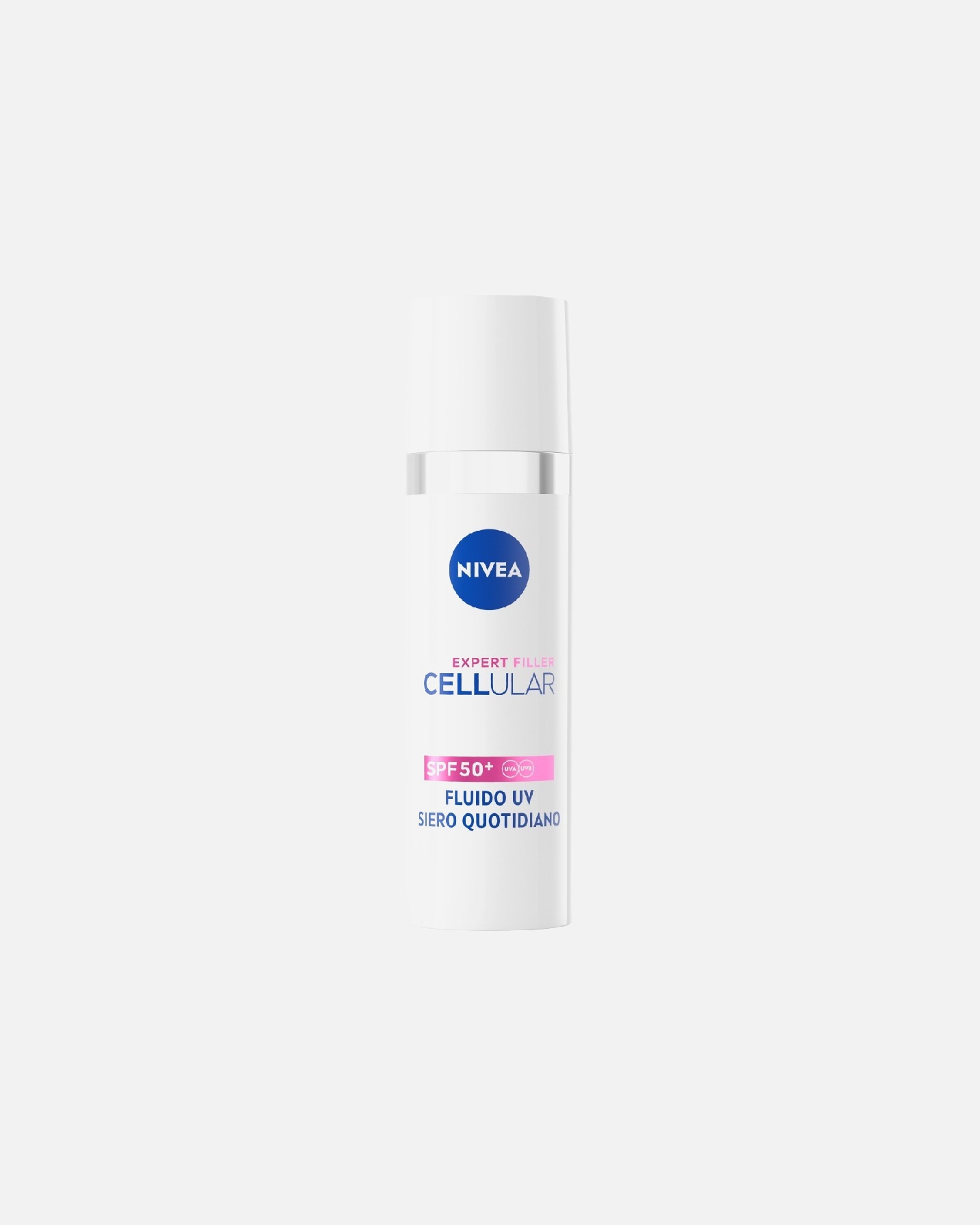 Crema solare per il viso di Unisex NIVEA Cellular Expert Filler Fluido UV Siero Viso Quotidiano SPF 50+ 30 ml