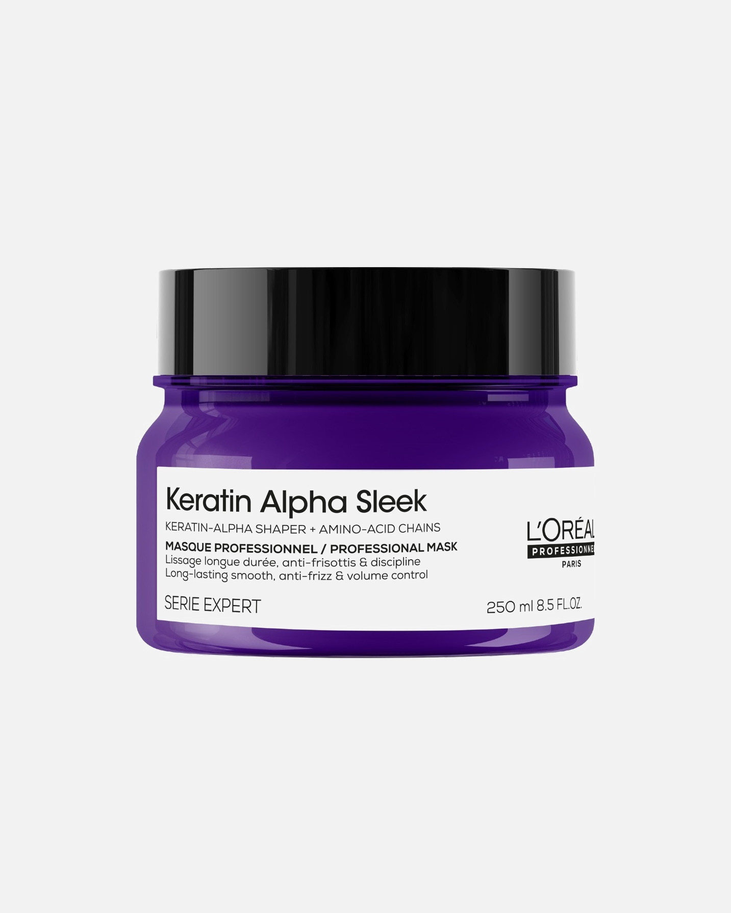 Maschera Capelli di Unisex L’Oréal Professionnel Keratin Alpha Sleek Maschera professionale, anticrespo e disciplinante, nutre in profondità, dona morbidezza e luminosità 250 ml
