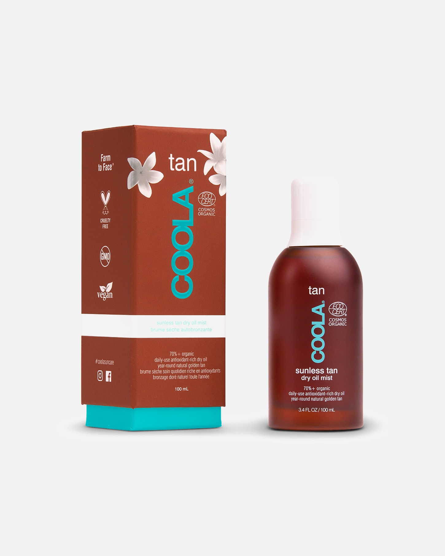 Auto abbronzante di Unisex Coola Tan Dry Oil Mist 100 ml