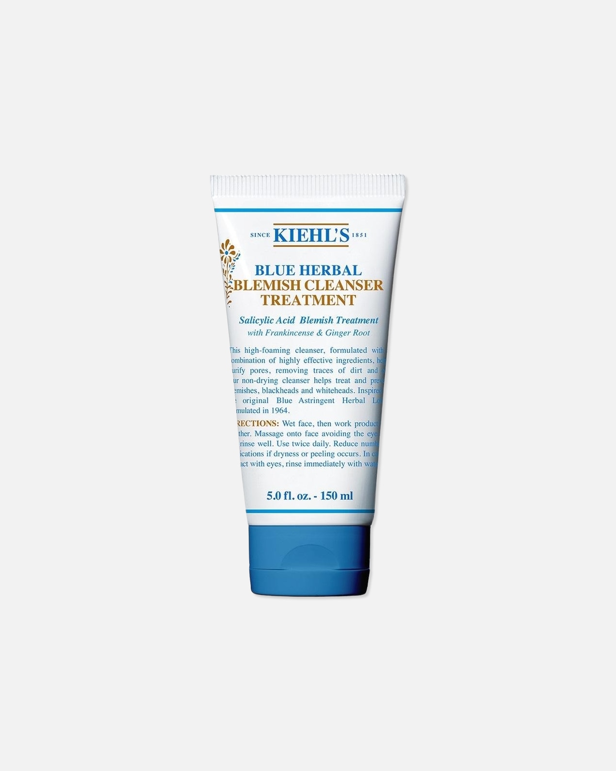 Crema detergente di Unisex Kiehl's Blue Herbal Blemish Cleanser Treatment 150 ml