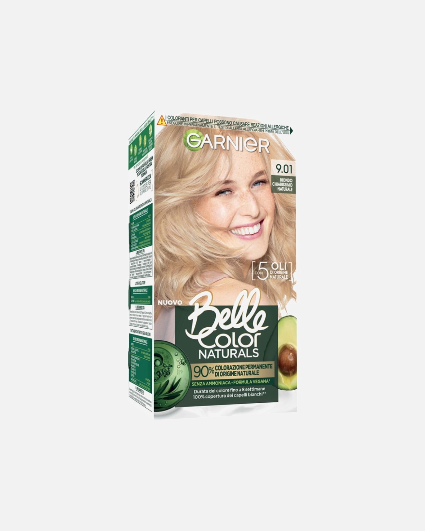 Tinta Capelli di Unisex GARNIER BELLE COLOR NATURALS 9.01 BIONDO CHIARISSIMO NATURALE