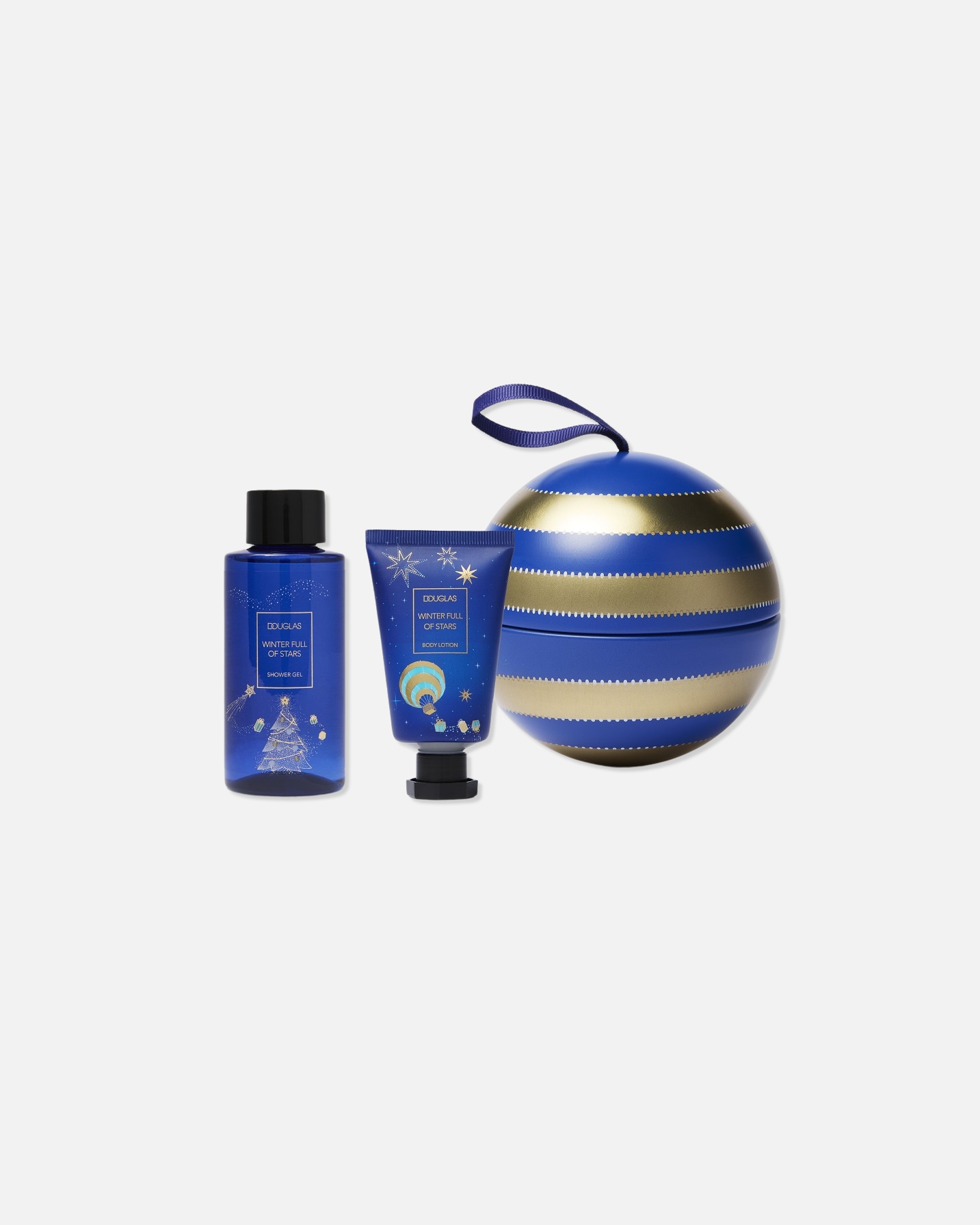 Cofanetto cura del corpo di Unisex DOUGLAS COLLECTION Seasonal Winter Full of Stars Mini Bauble Care Set 1 pezzo