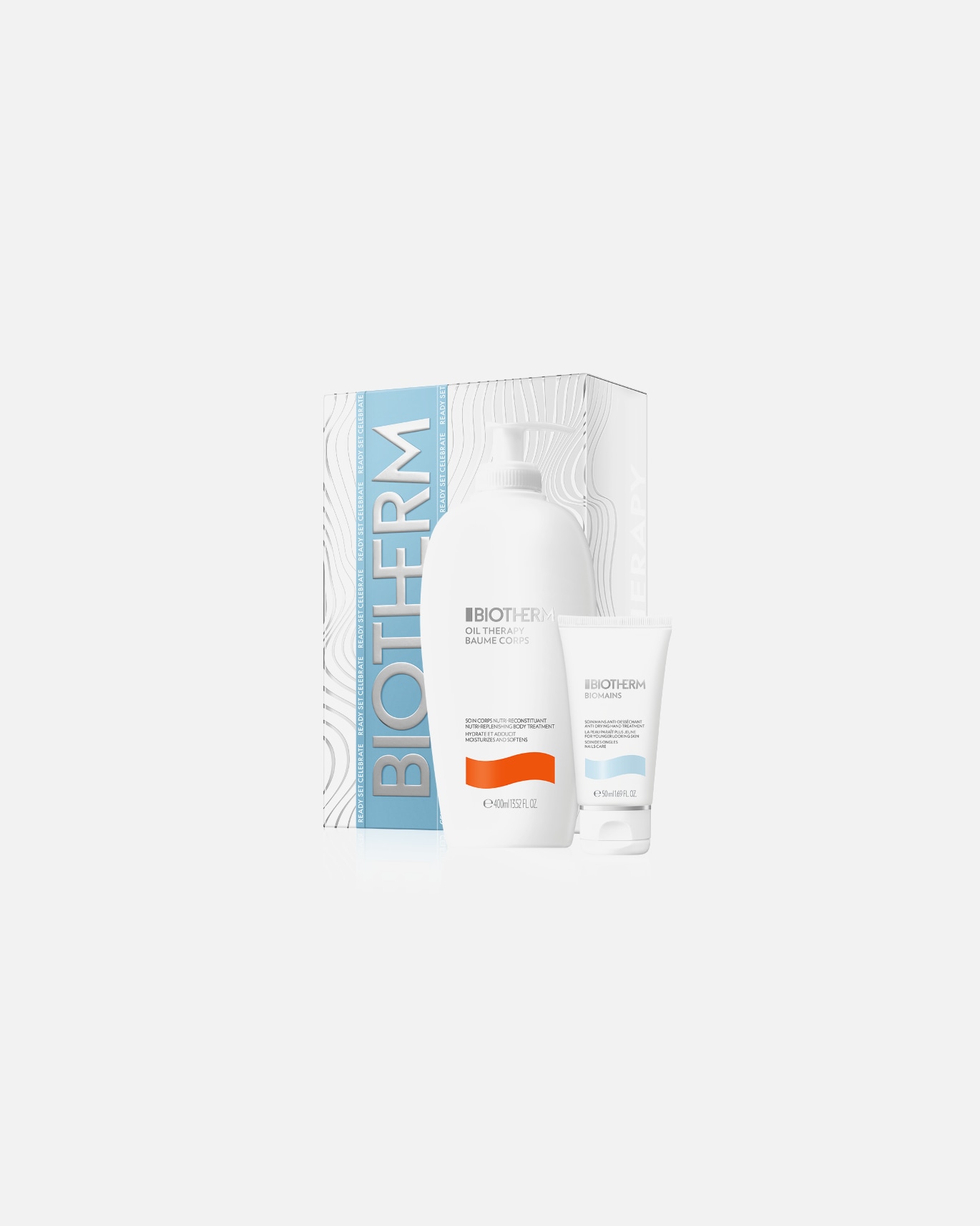 Cofanetto cura del corpo di Unisex Biotherm Oil Therapy Kit Natalizio 2025: Pelle Rinfrescata 1 pezzo