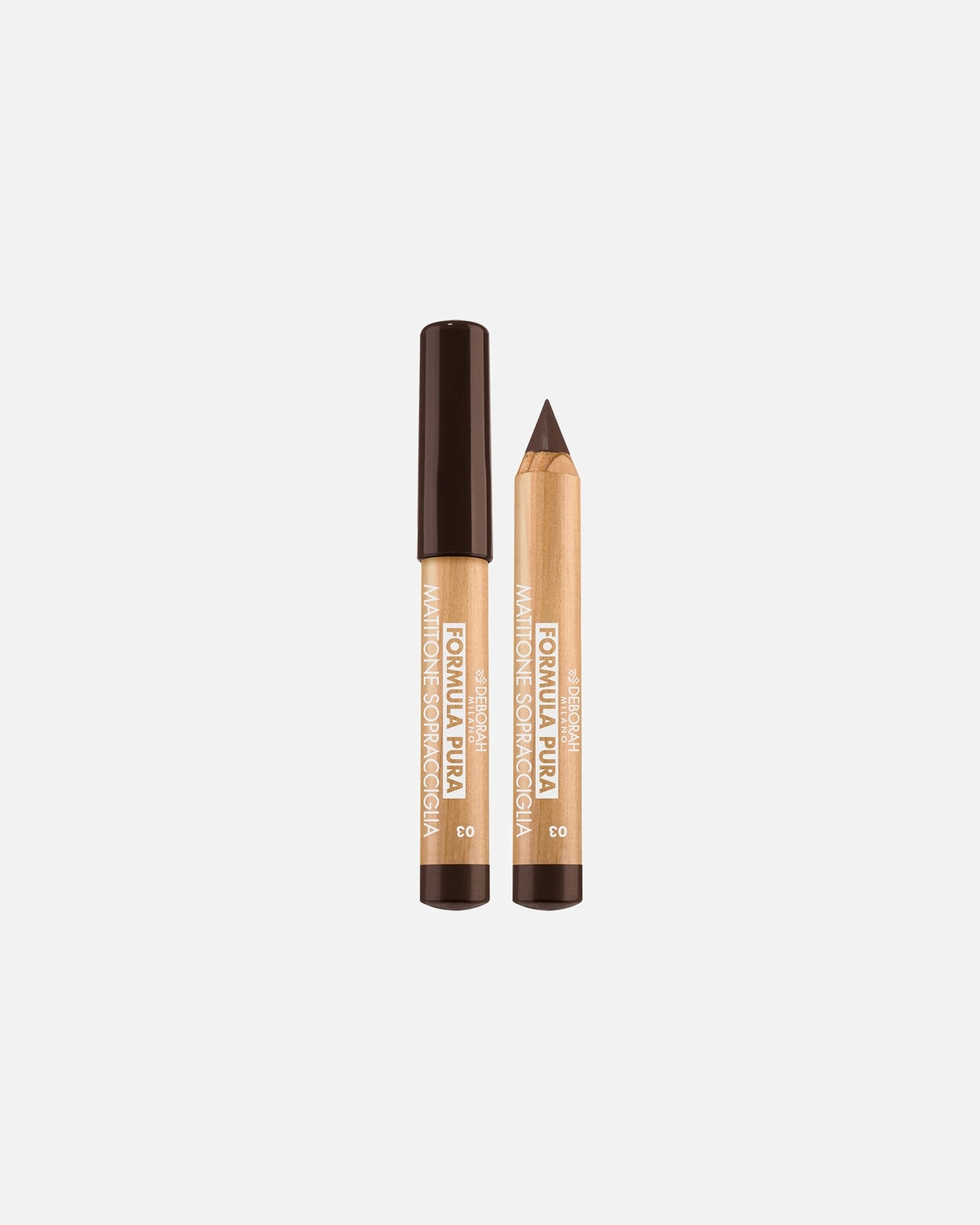 Matita sopracciglia di Unisex Deborah Formula Pura brow fiber pencil Nr 03 Dark
