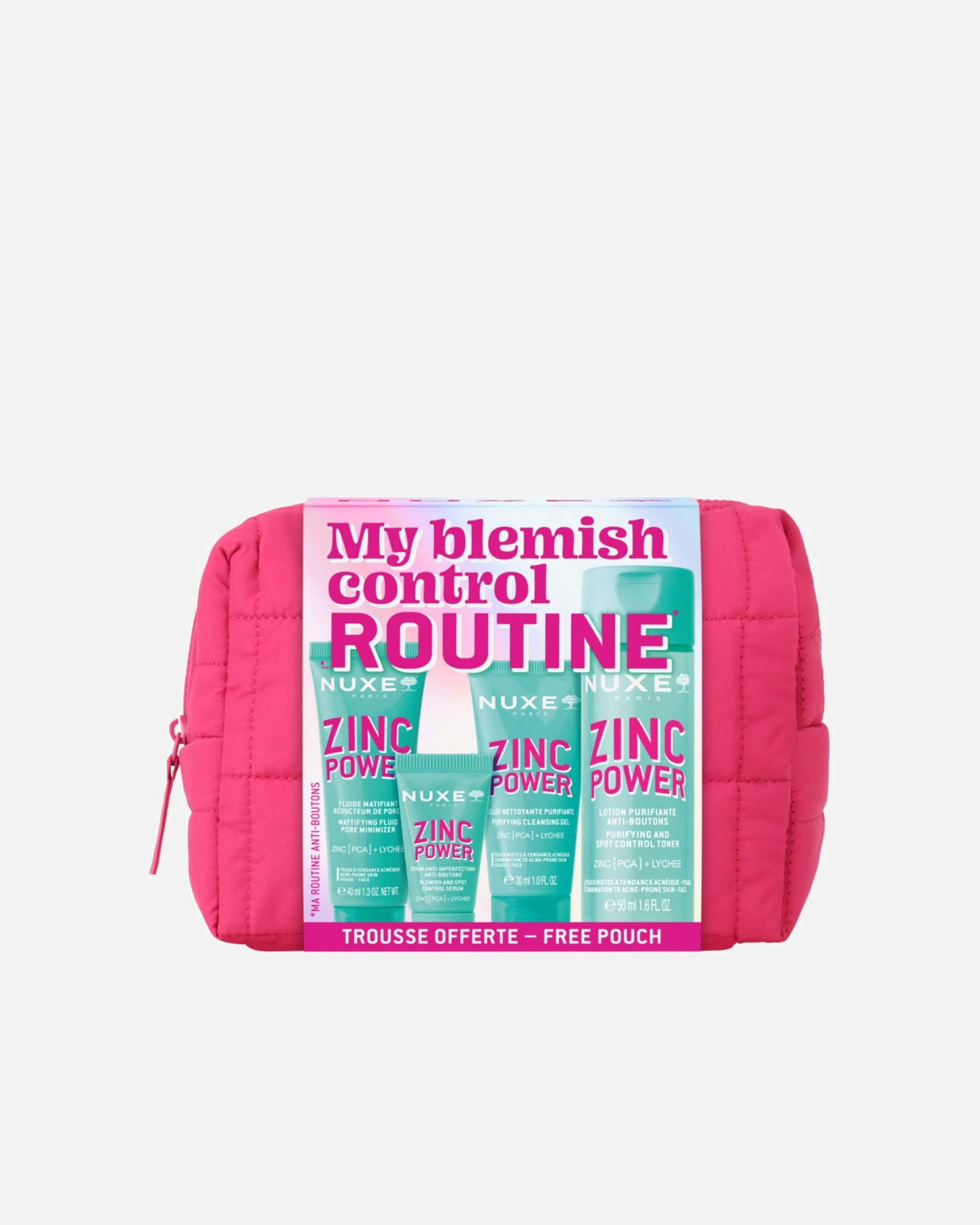 Set cura del viso di Unisex NUXE Zinc Power LA MIA ROUTINE ANTI-IMPERFEZIONI 1 pezzo