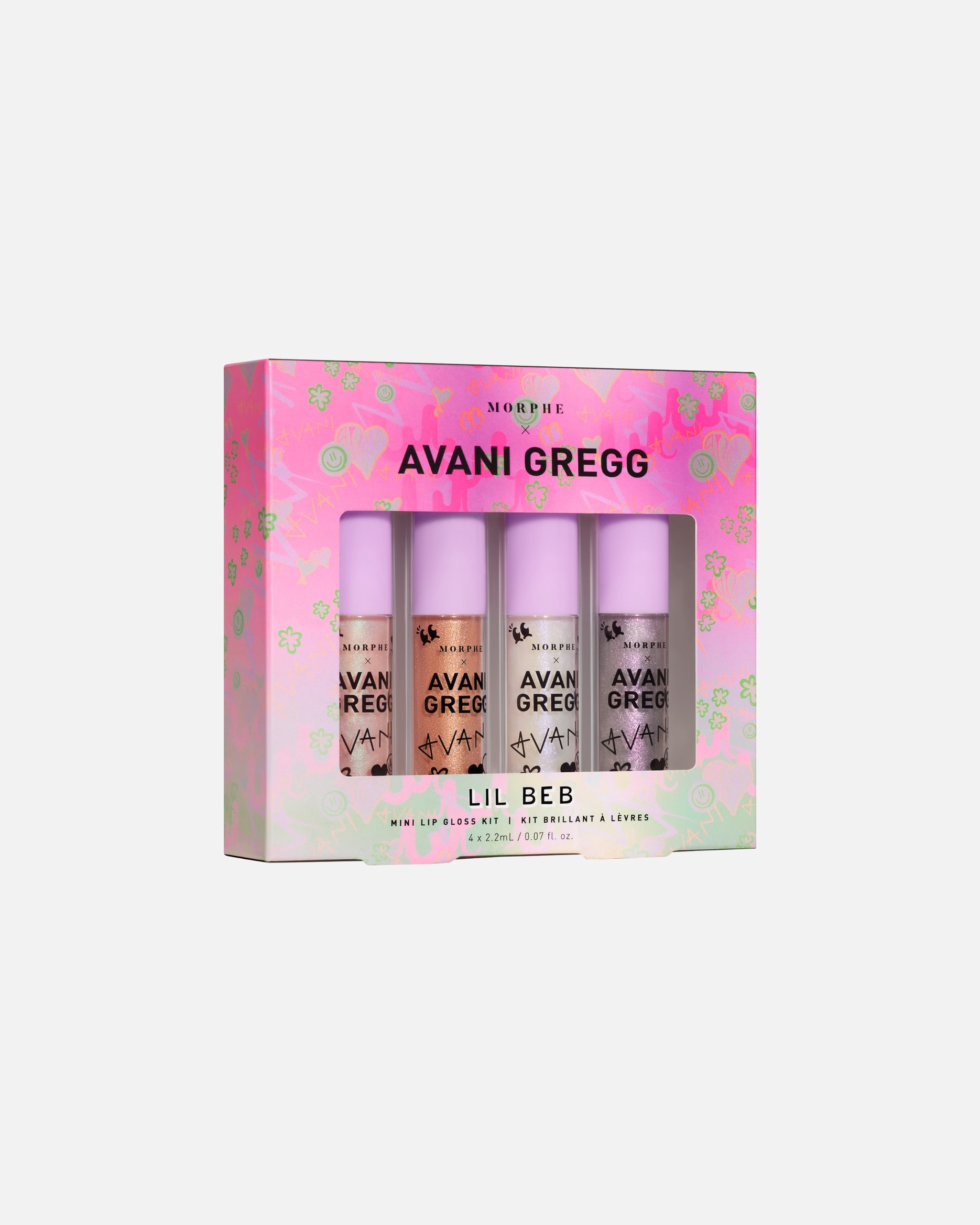 Set per il trucco delle labbra di Unisex MORPHE Morphe X Avani Gregg Lil Beb Mini Lip Gloss Kit Morphe X Avani Gregg Lil Beb Mini Lip Gloss Kit
