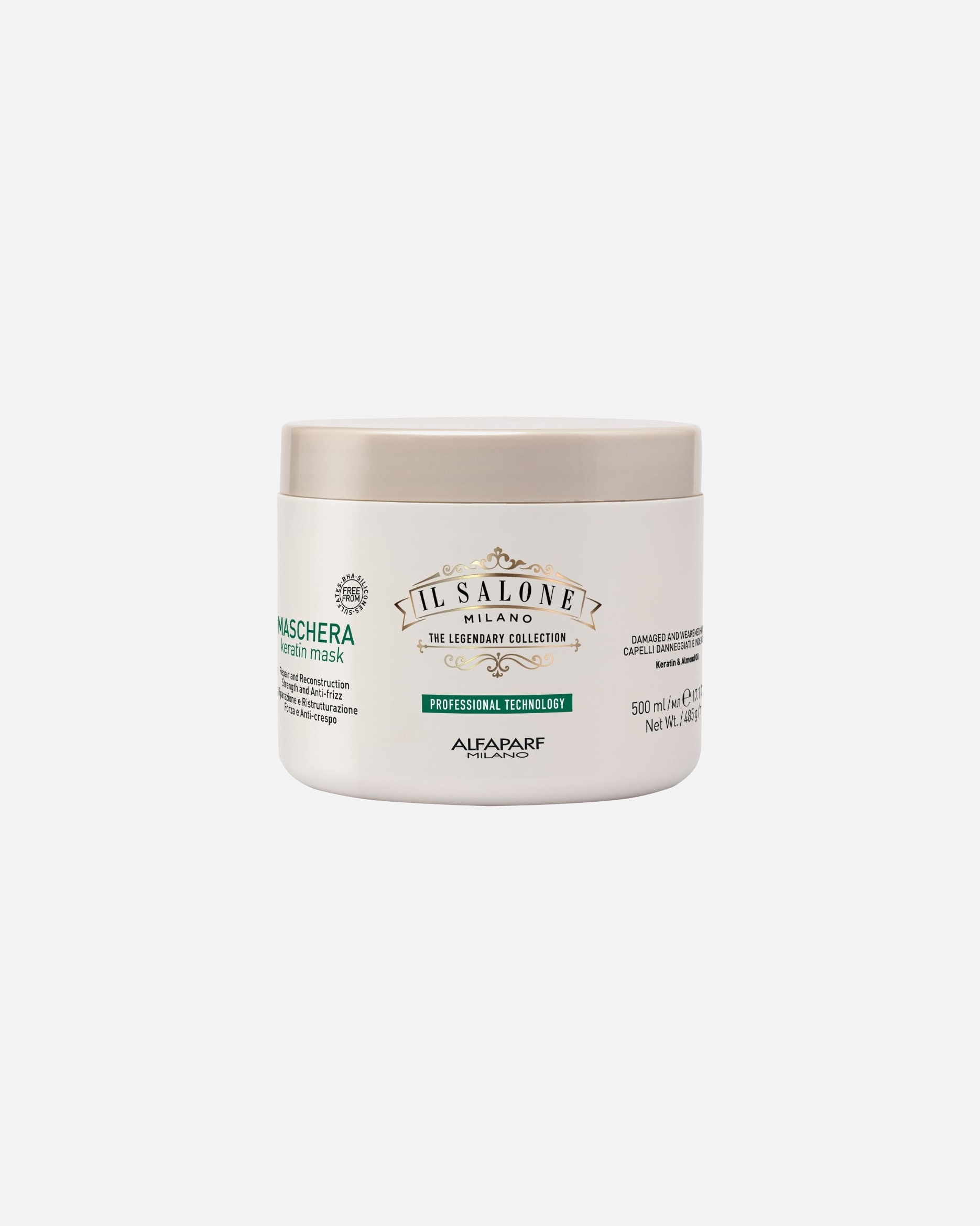 Maschera Capelli di Unisex ALFAPARF MILANO Il Salone Milano Professional Keratin Mask 500 ml