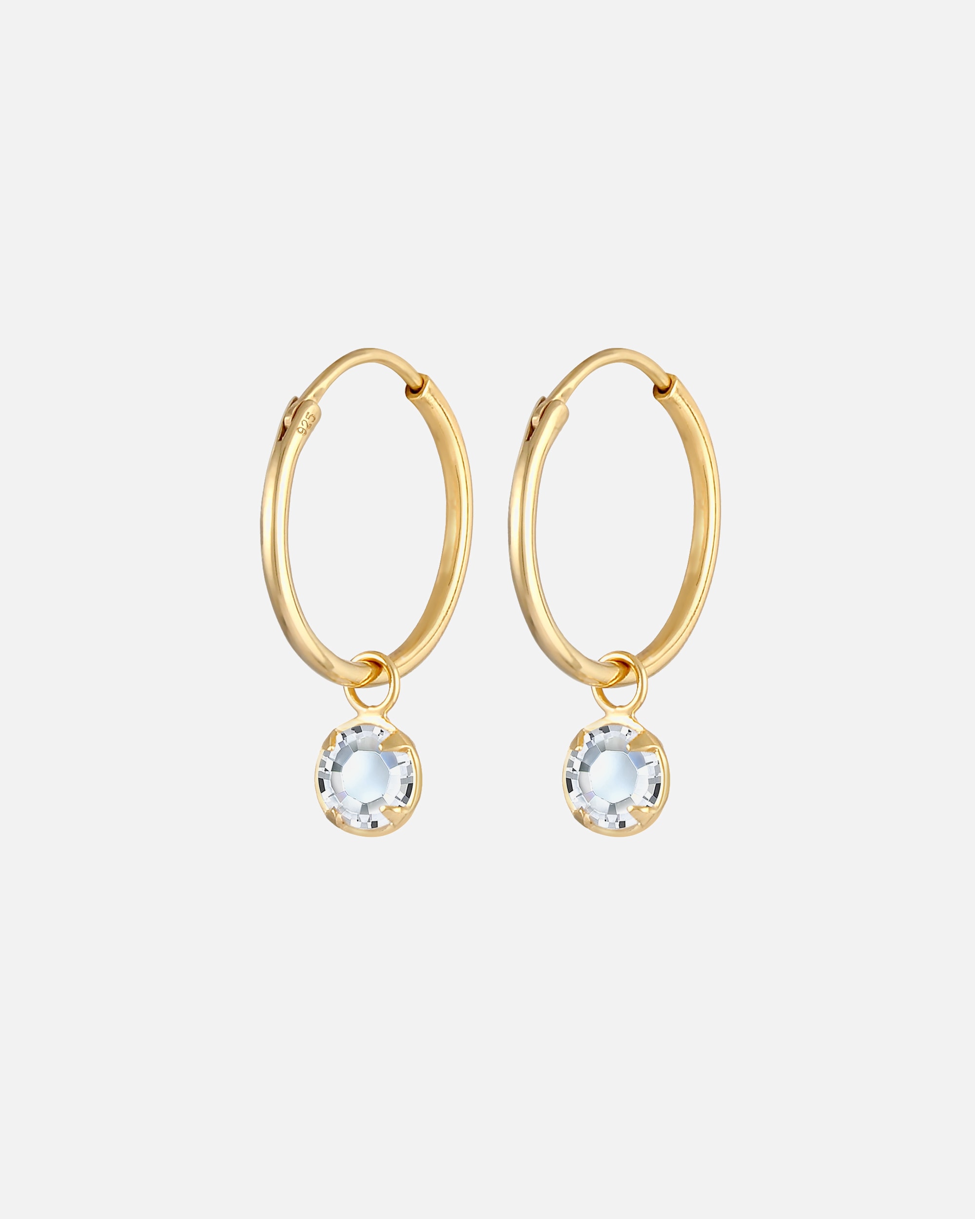 Orecchini di Femmina Elli Radioso Argento Sterling 925 con Cristalli goldfarben
