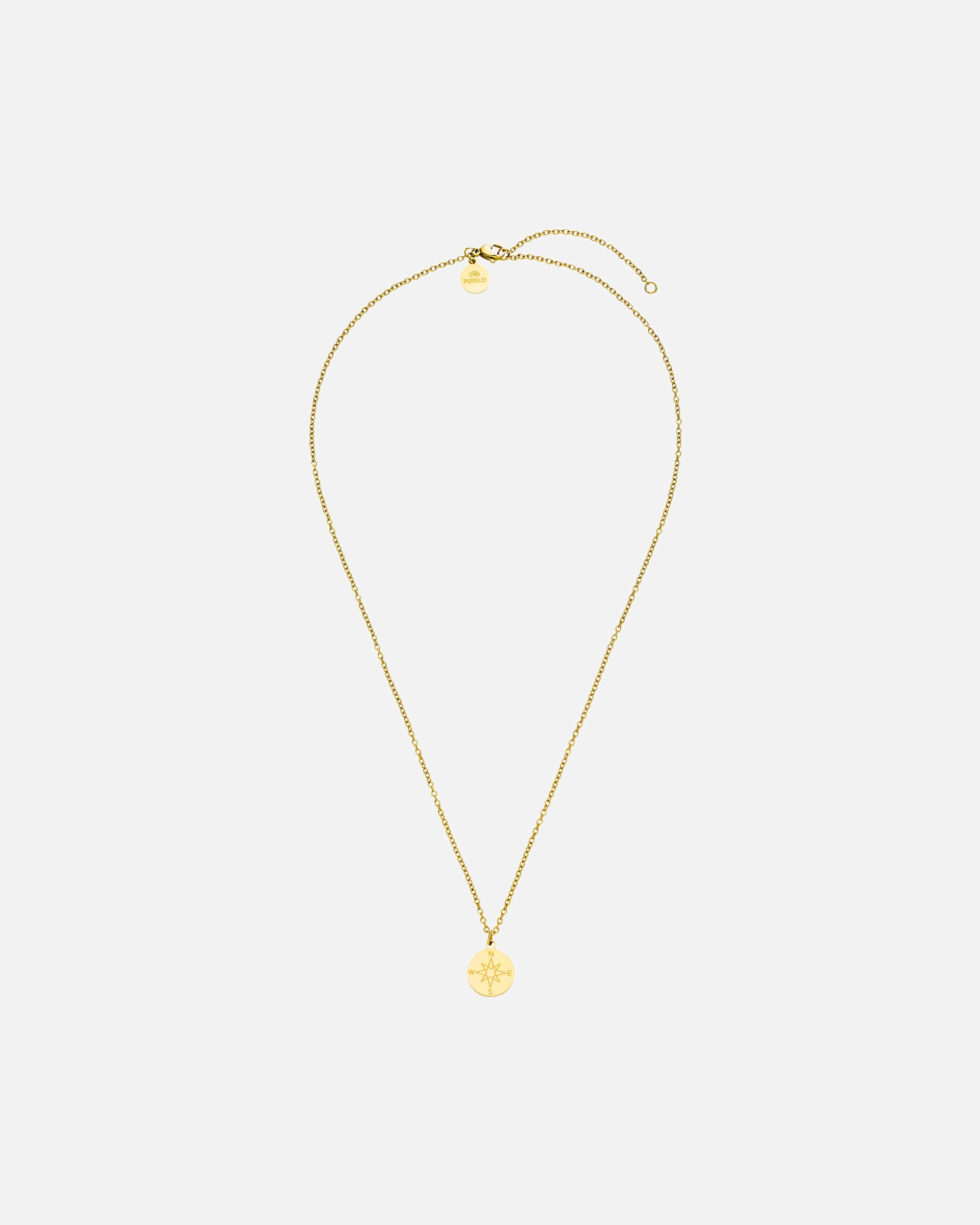 Collana di Femmina Purelei Compass Collana 100% acciaio inossidabile Oro