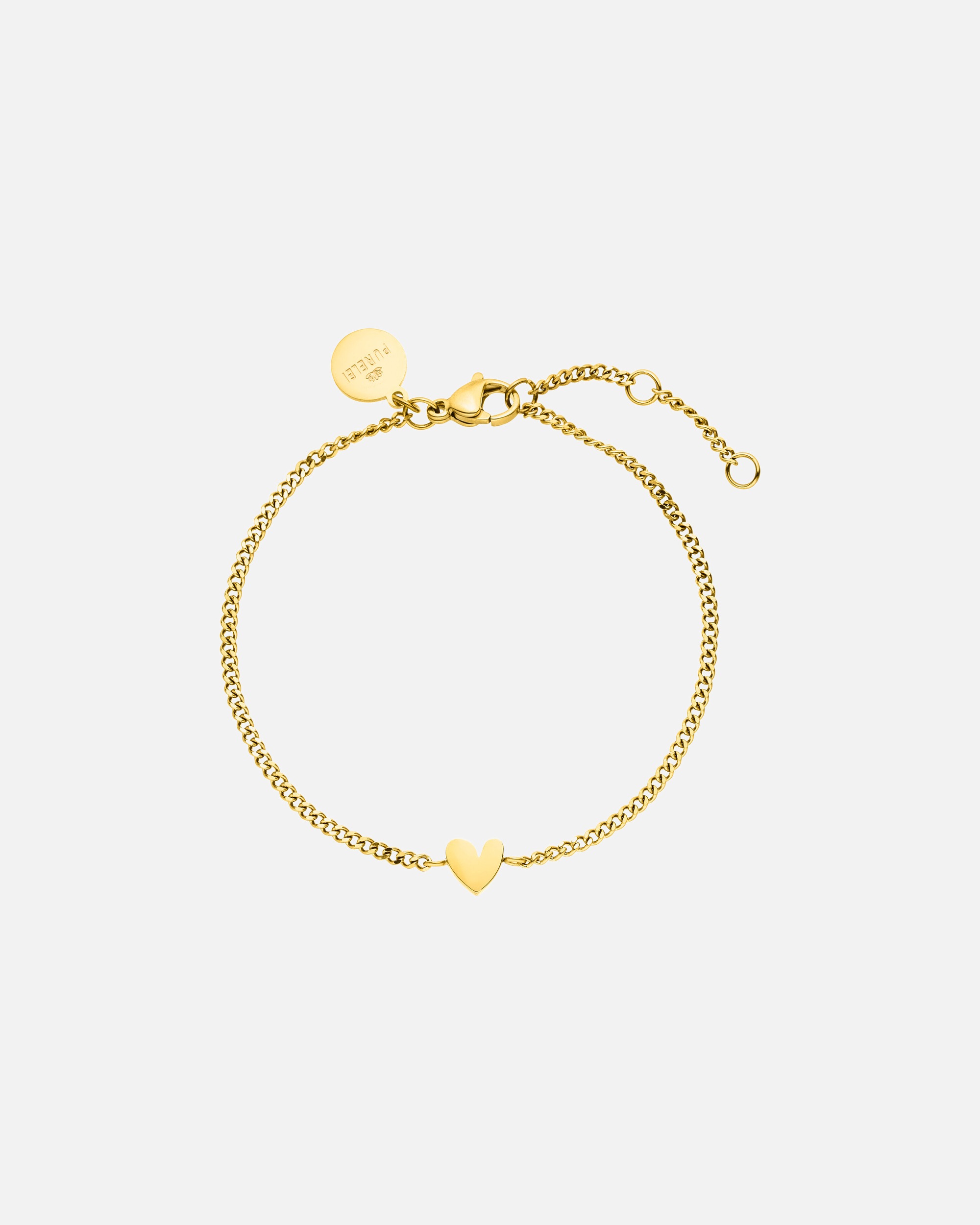 Braccialetto di Femmina Purelei Tiny Heart Bracciale 100% acciaio inossidabile Oro